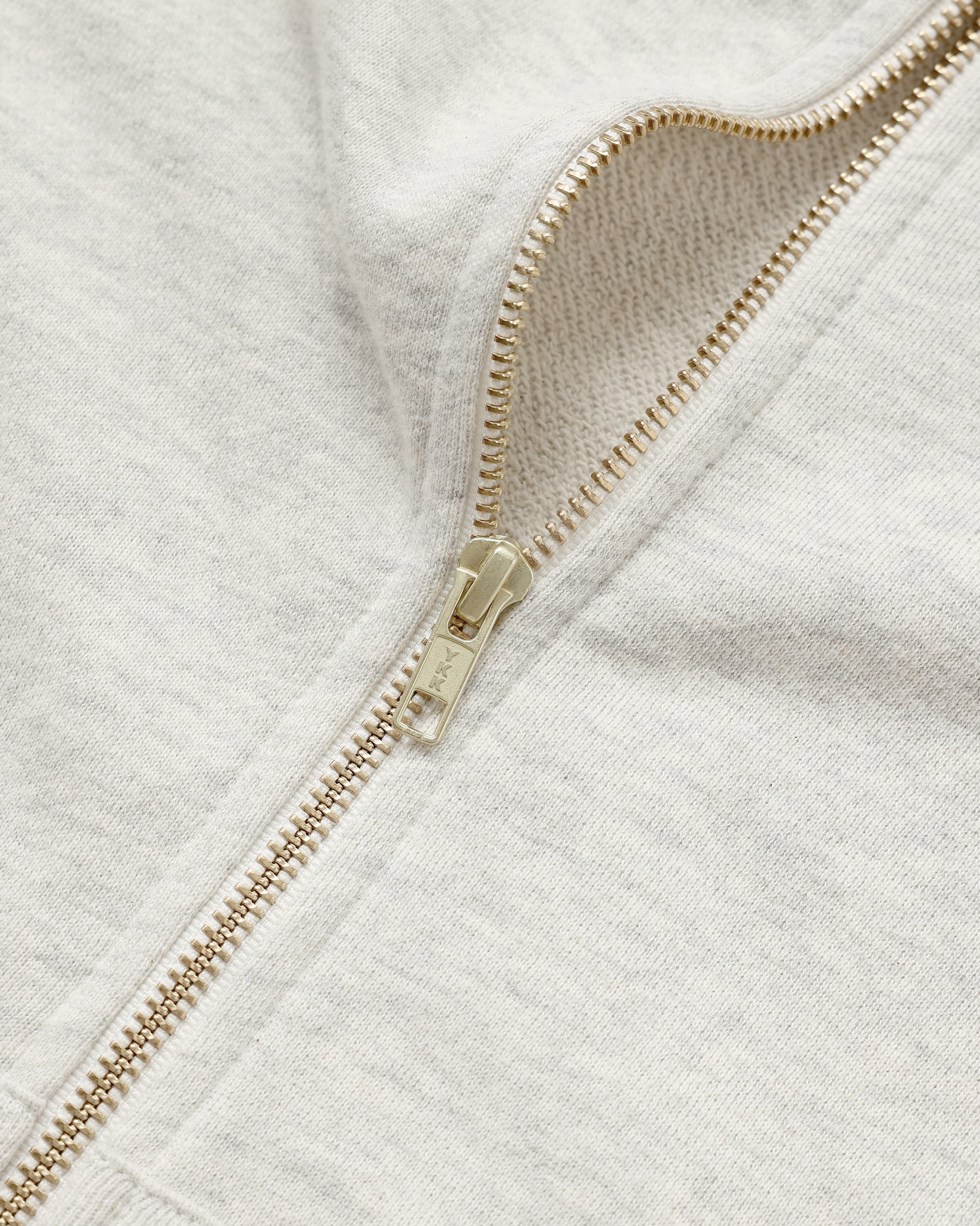 Made in Canada 100% Cotton French Terry Zip Hoodie Eggshell - Unisex - Province of Canada