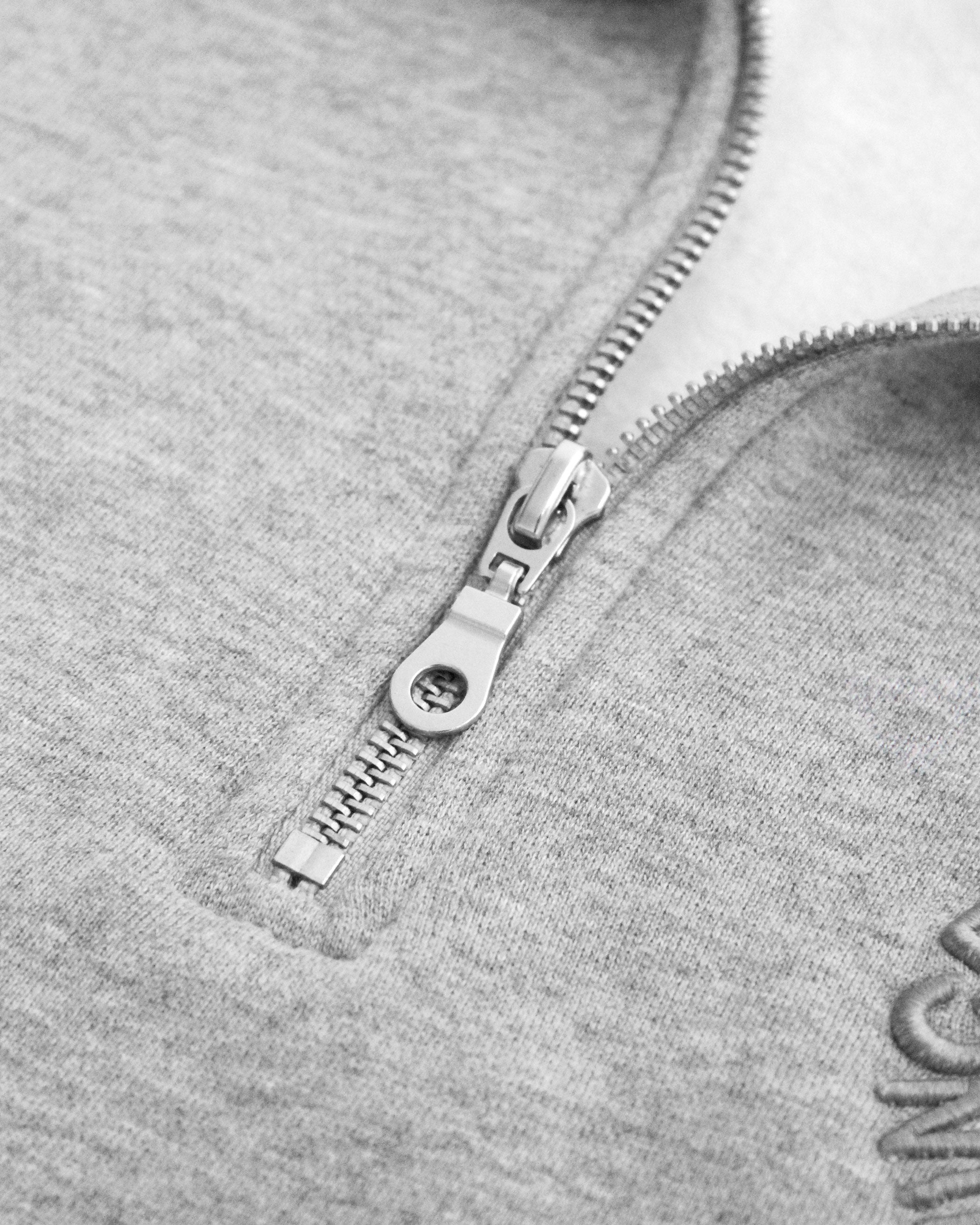 Province of Canada - Half Zip Fleece Sweatshirt Heather Grey Unisex - Made in Canada