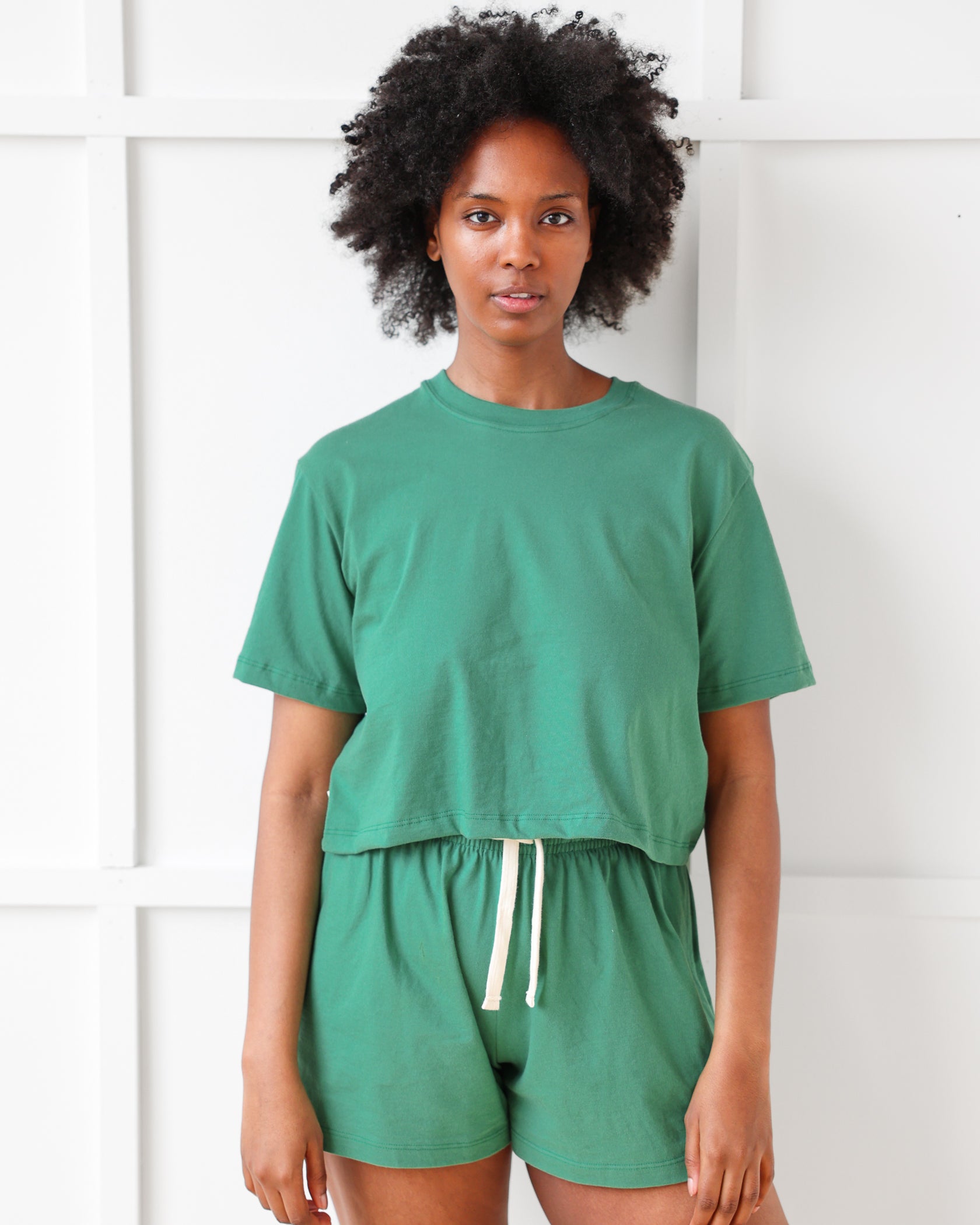 Made in Canada Monday Crop Top Green - Province of Canada