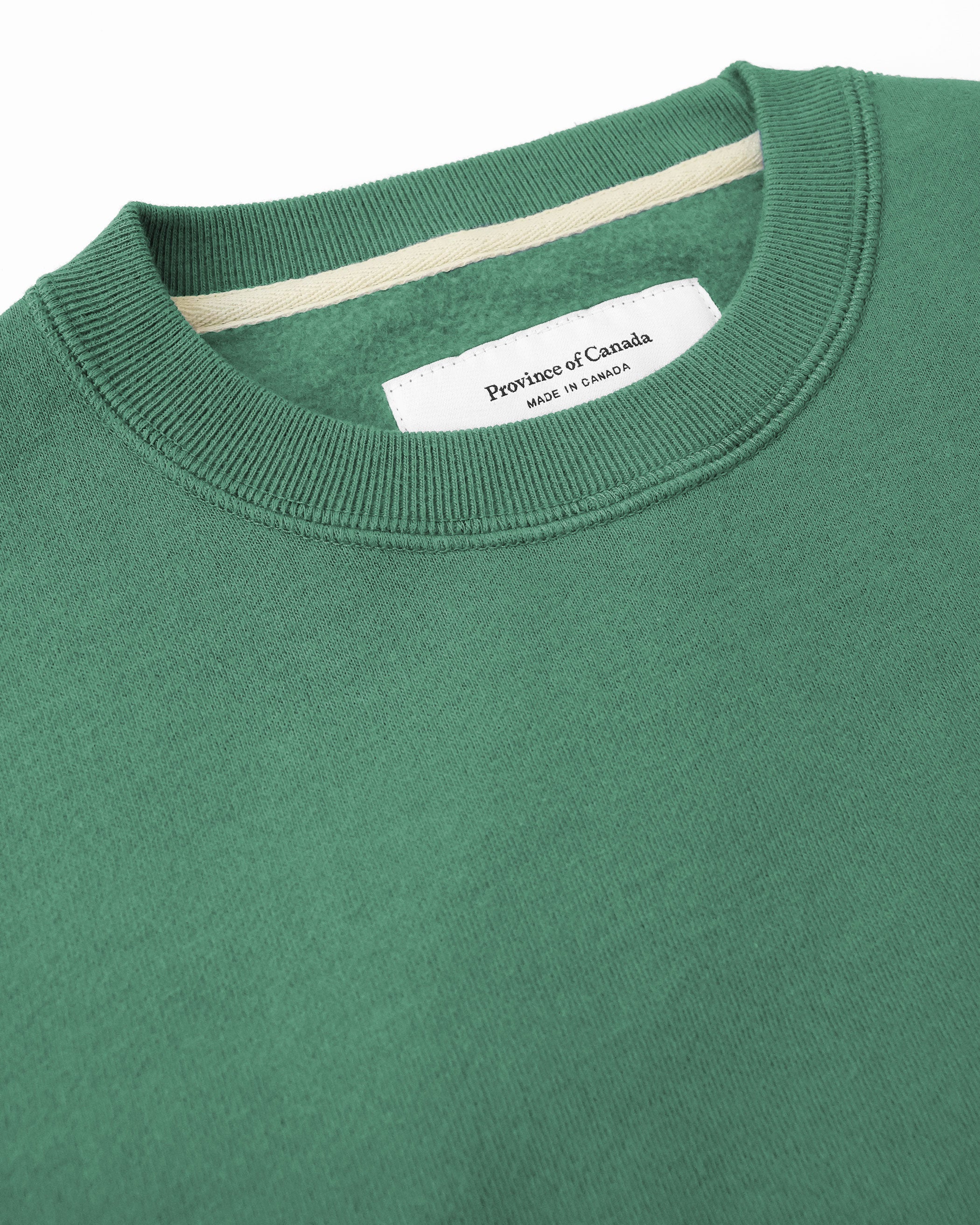 Made in Canada Flag Fleece Sweatshirt Green - Unisex - Province of Canada