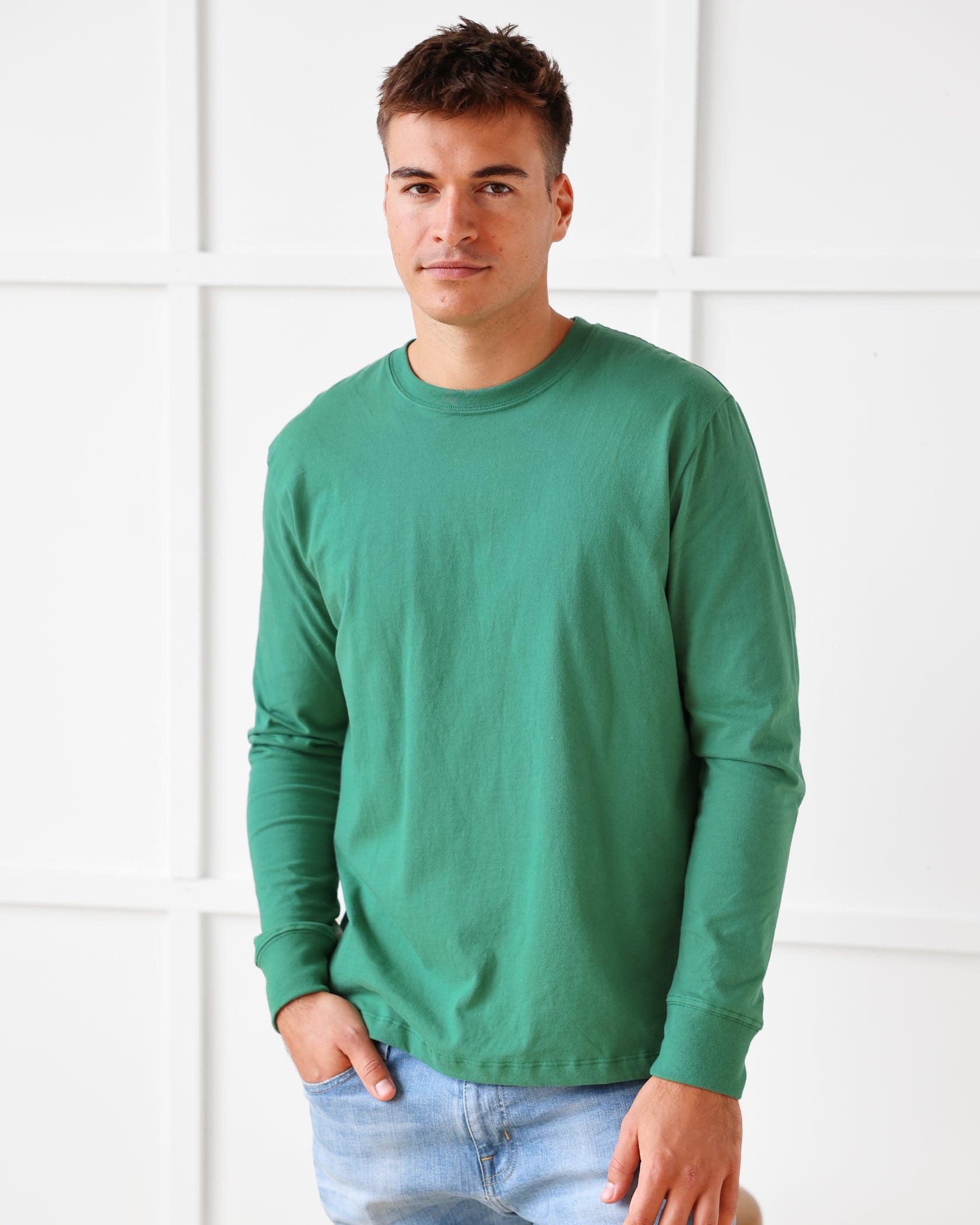 Made in Canada Monday Long Sleeve Tee Green - Unisex - Province of Canada