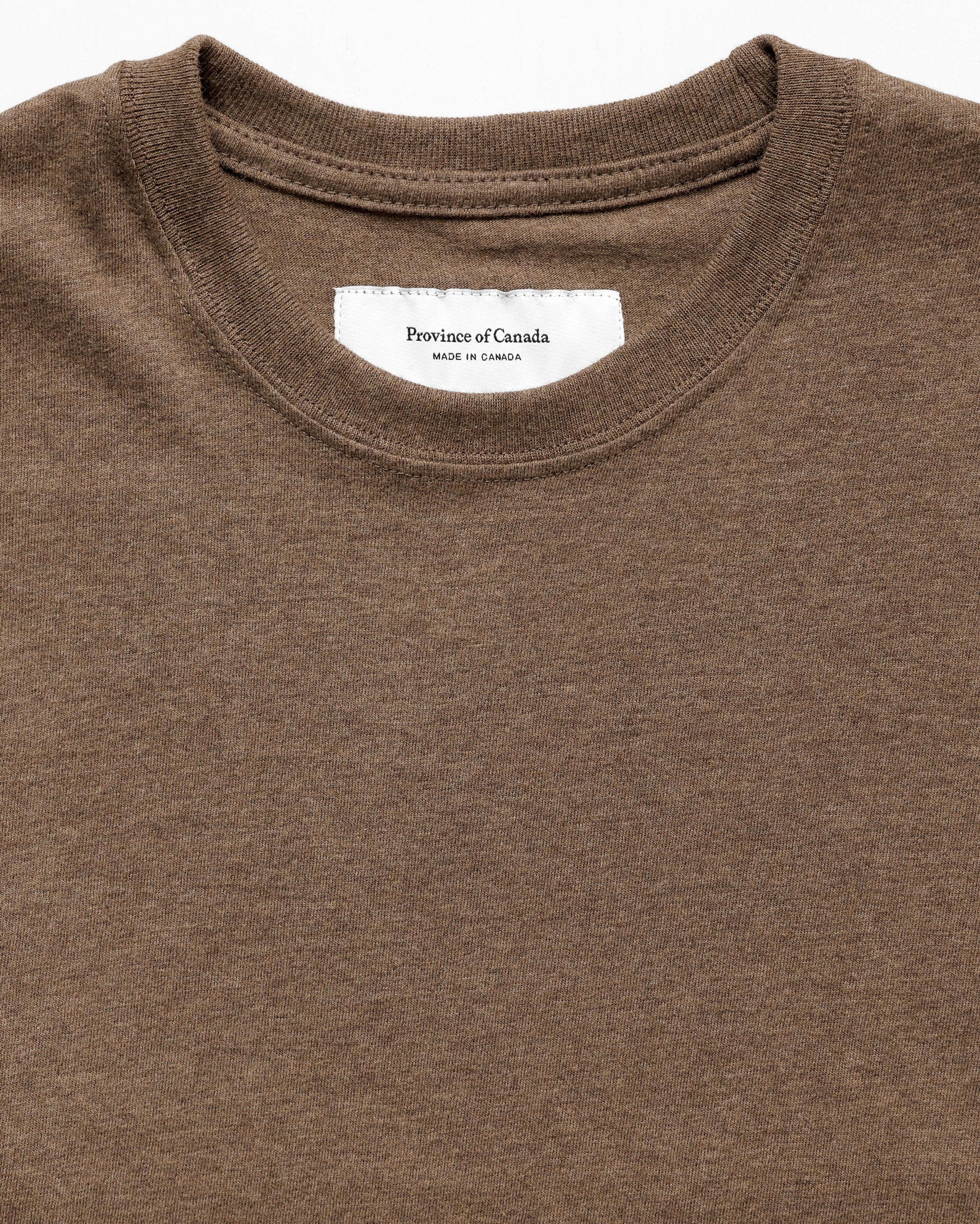 Made in Canada 100% Cotton Midi T-Shirt Dress Heather Brown Province of Canada