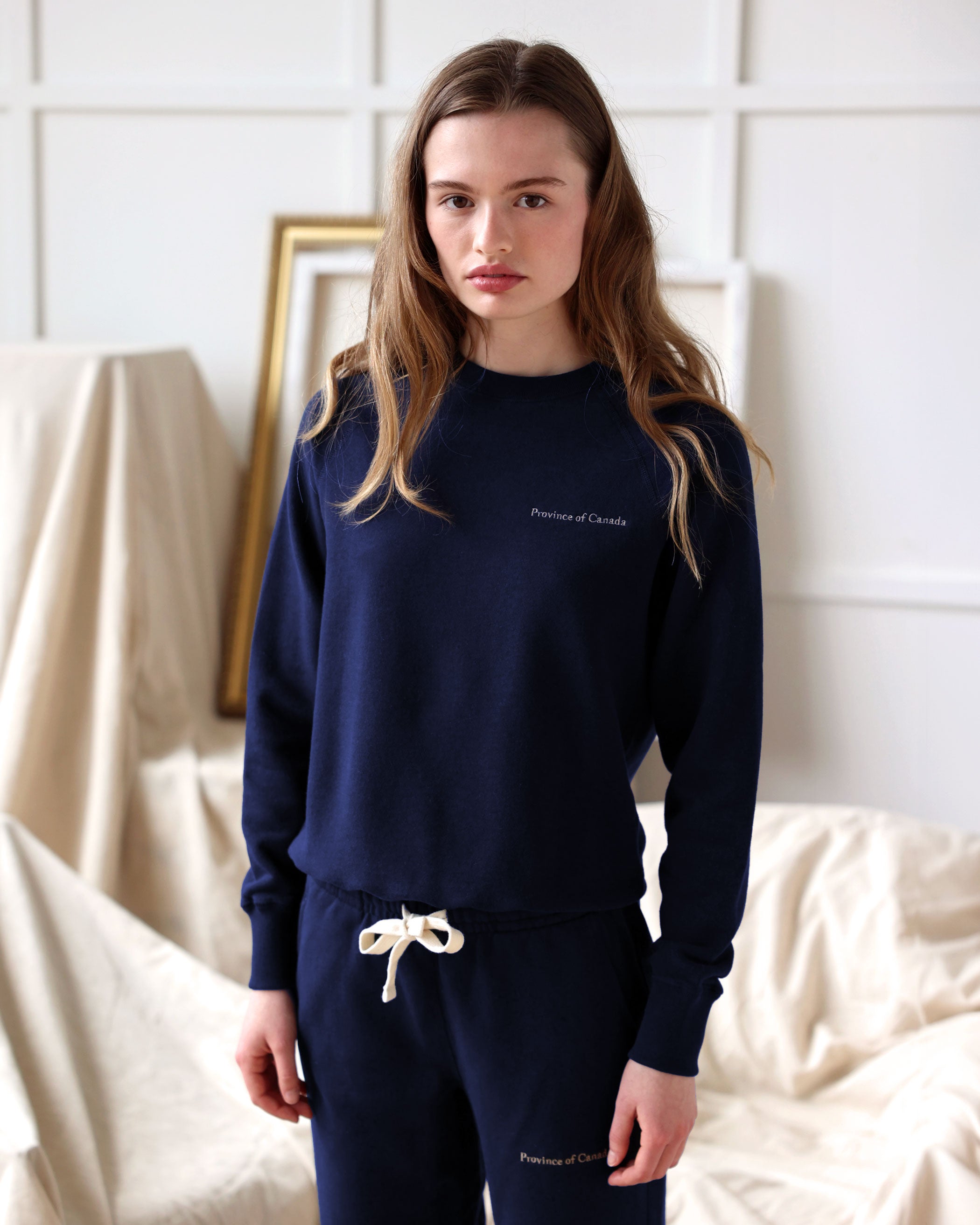 Made in Canada 100% Cotton French Terry Sweatshirt Navy - Unisex - Province of Canada