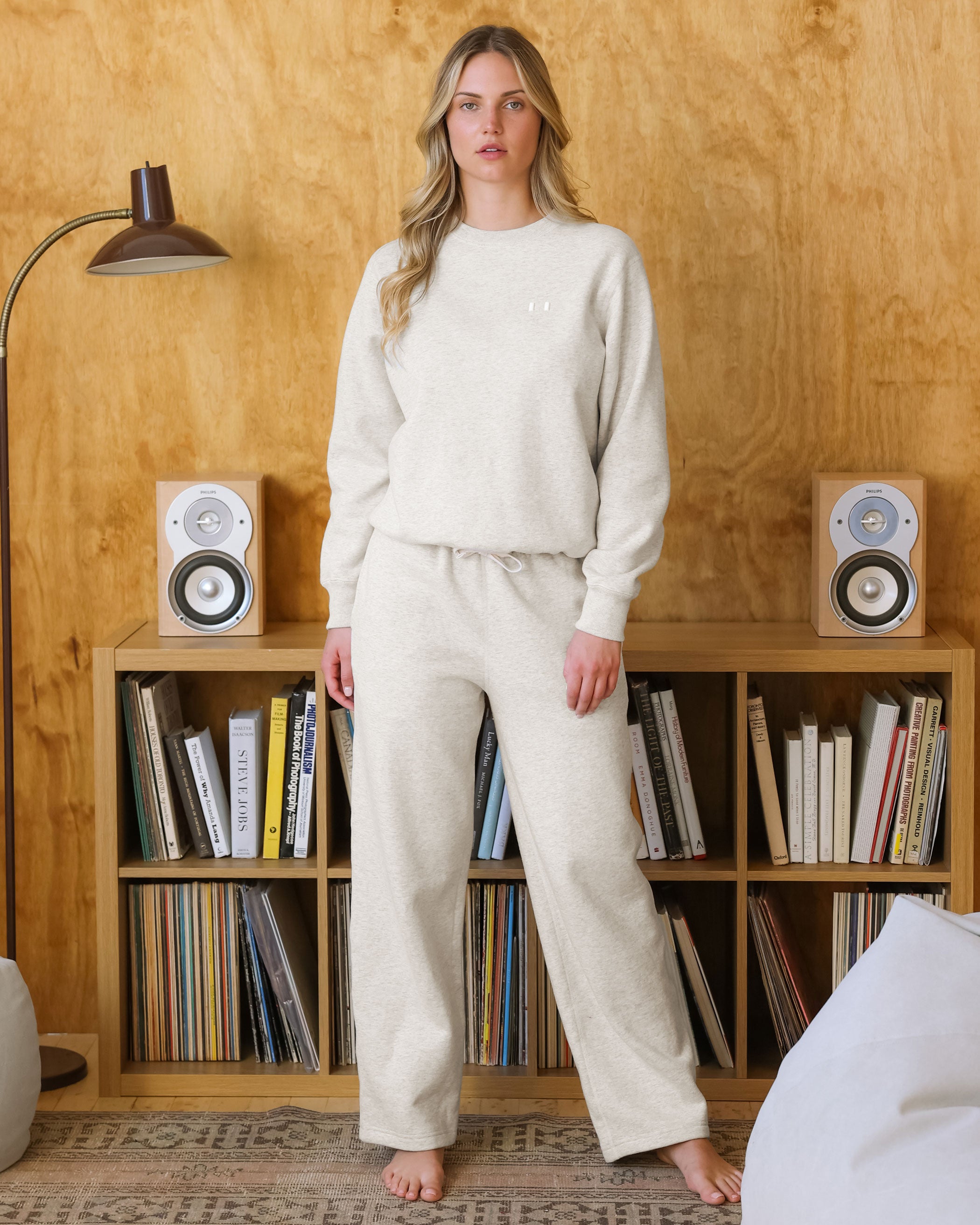 Made in Canada Flag Fleece Wide Leg Sweatpant Eggshell - Unisex - Province of Canada