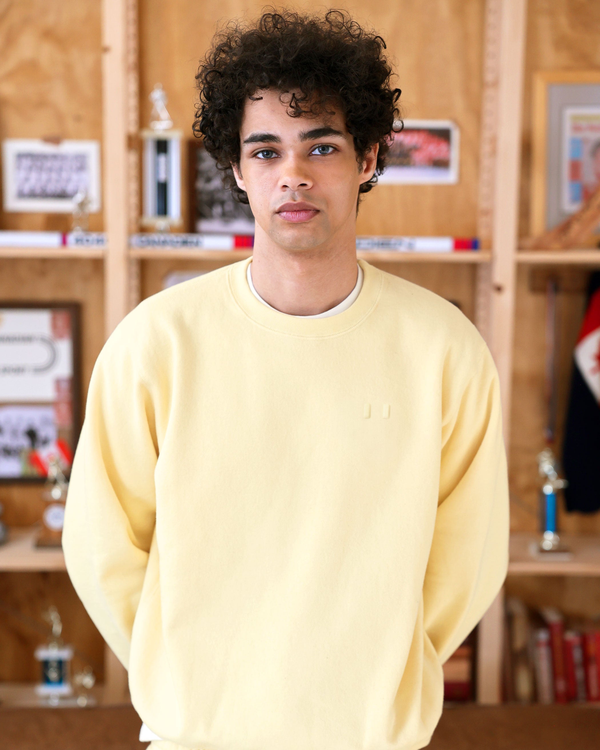 Made in Canada Flag Fleece Sweatshirt Butter - Unisex - Province of Canada