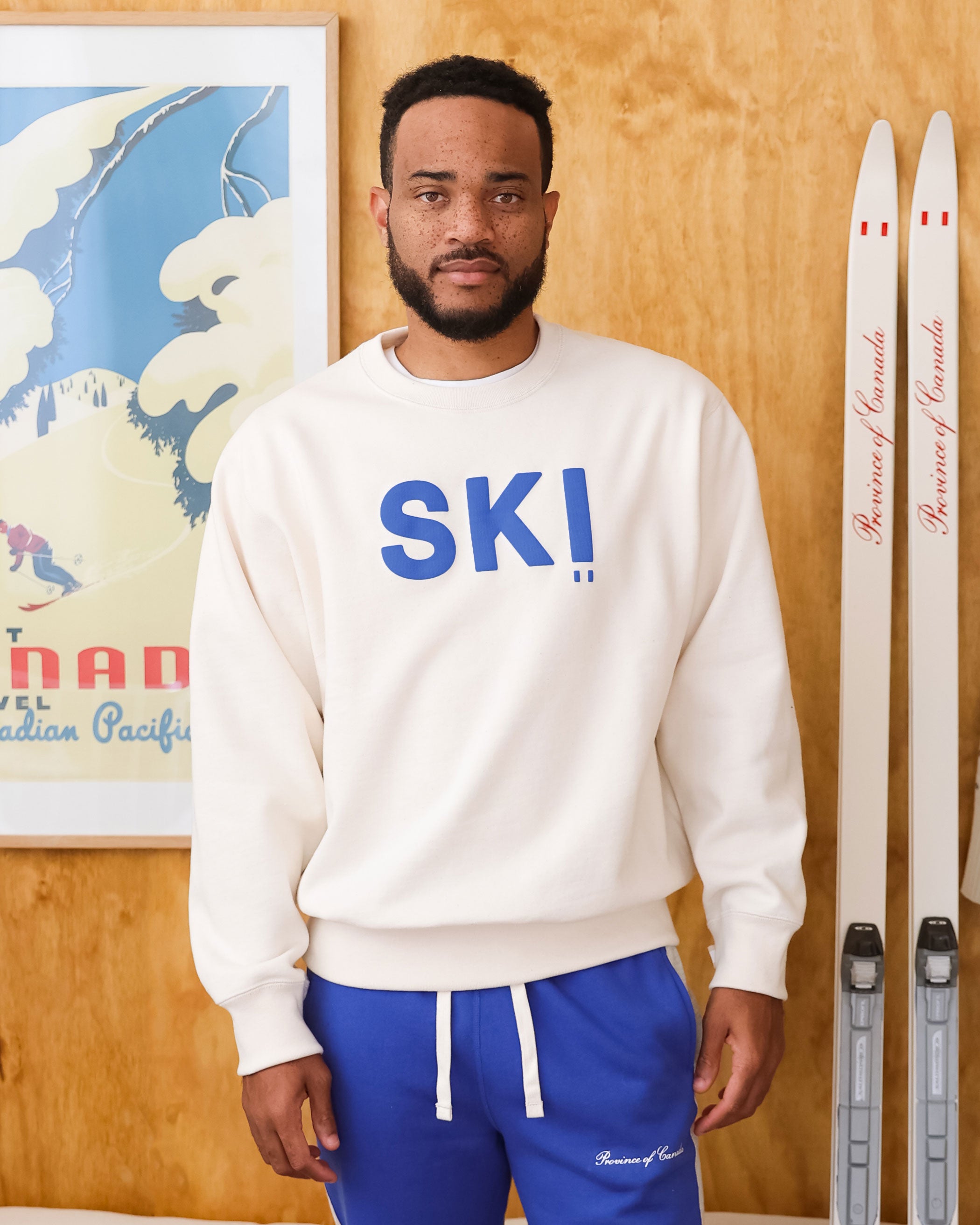 Made in Canada Fleece Ski Sweatshirt Cream - Unisex - Province of Canada