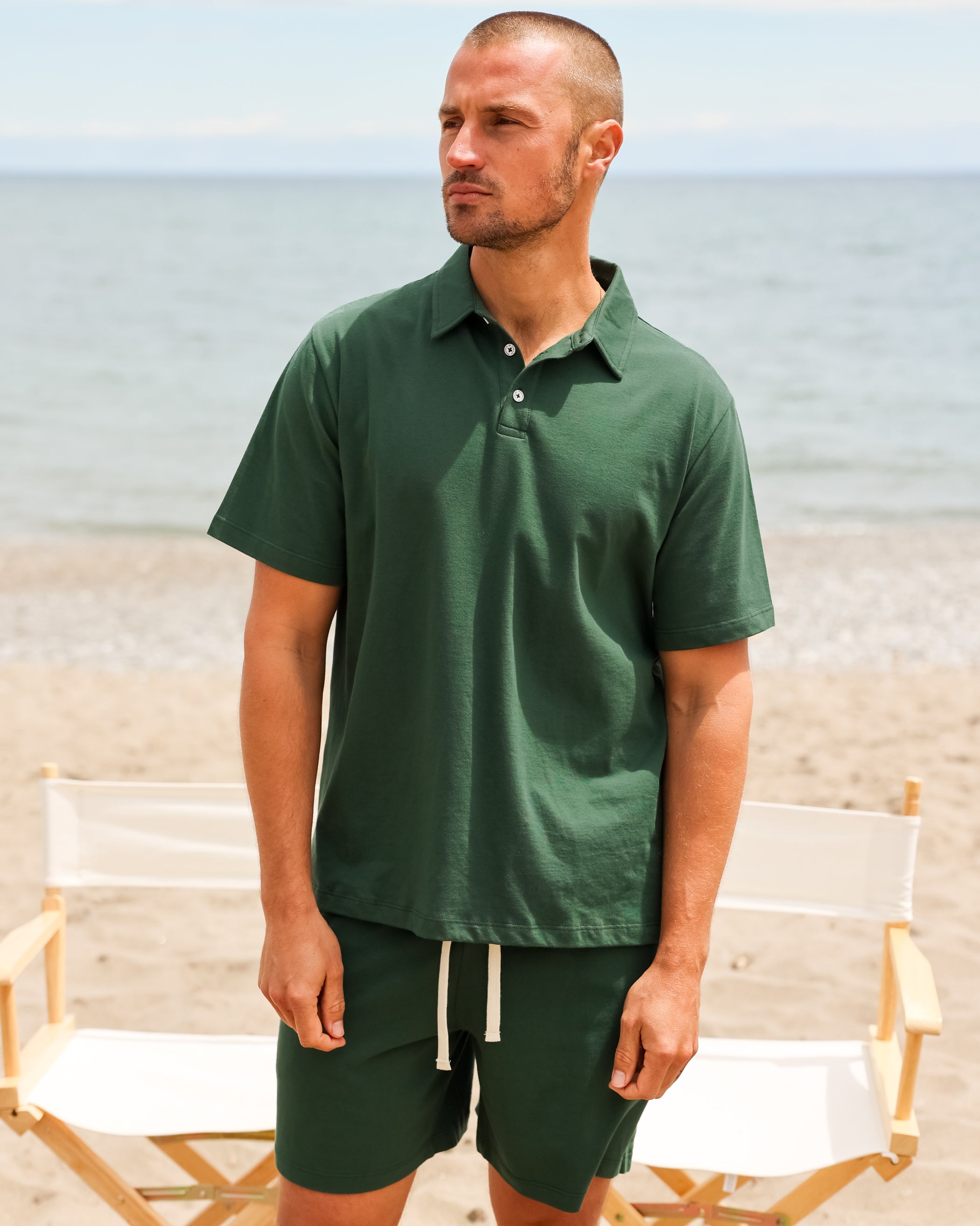 Made in Canada Sunday Polo Shirt Forest - Province of Canada