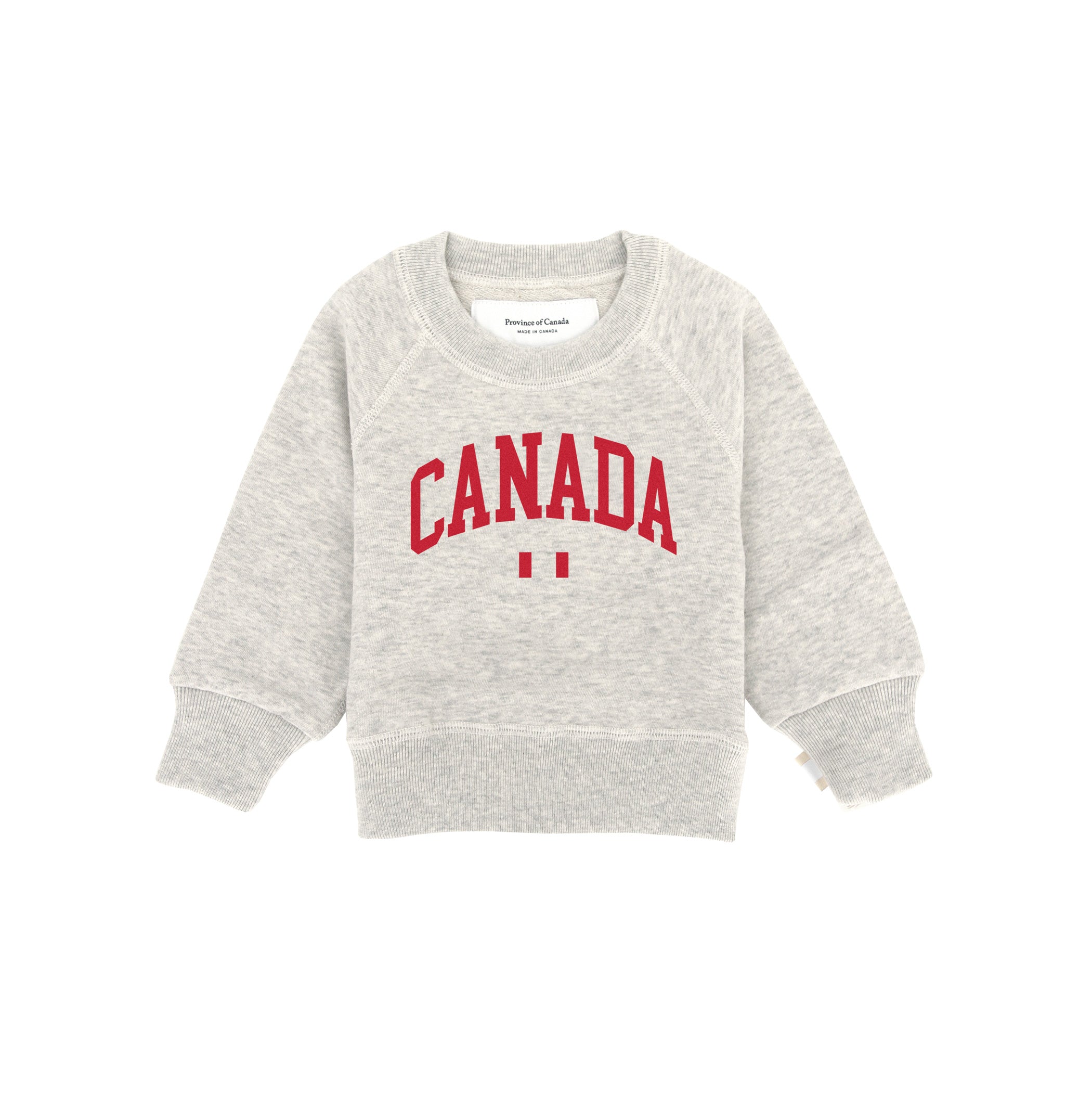 Made in Canada Canada Kids French Terry Sweatshirt Eggshell - Province of Canada