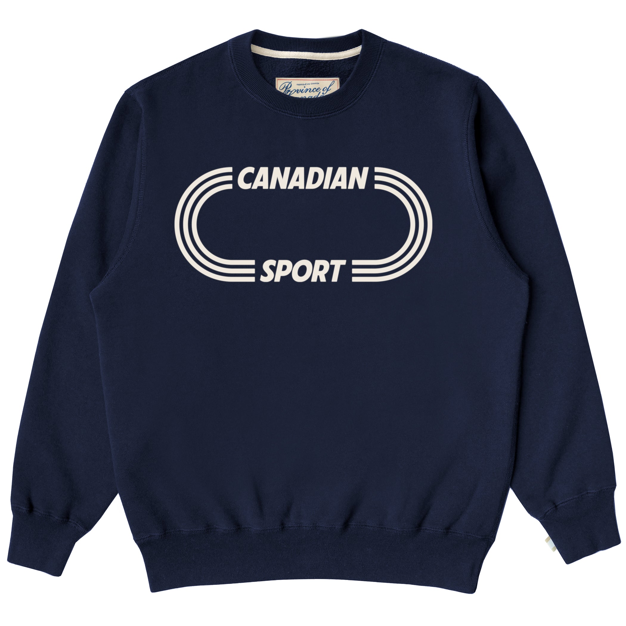 Made in Canada Fleece Canadian Sport Sweatshirt Navy - Unisex - Province of Canada