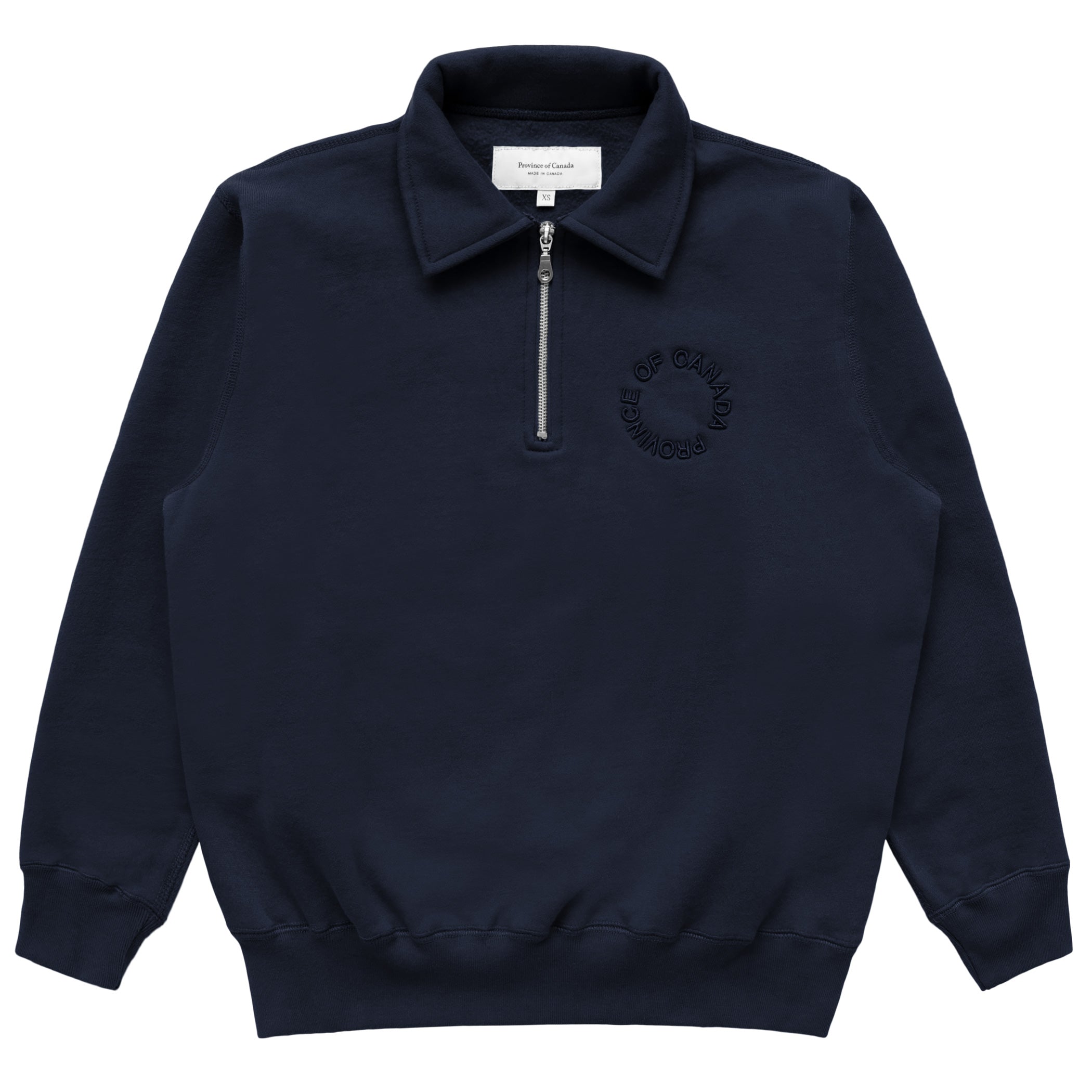 Province of Canada - Navy Half Zip Sweatshirt - Made in Canada