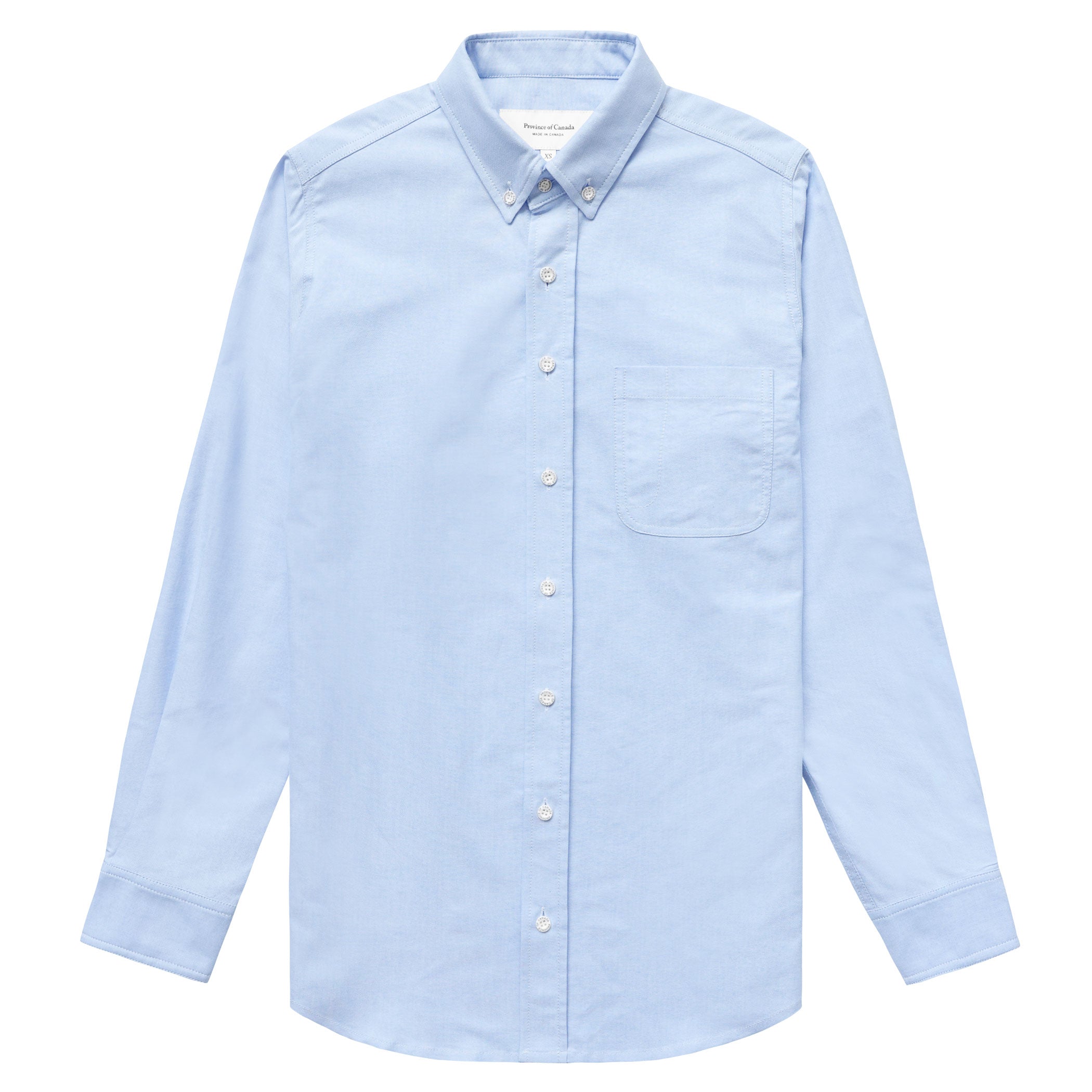 Made in Canada 100% Cotton Blue Oxford Shirt - Unisex - Province of Canada