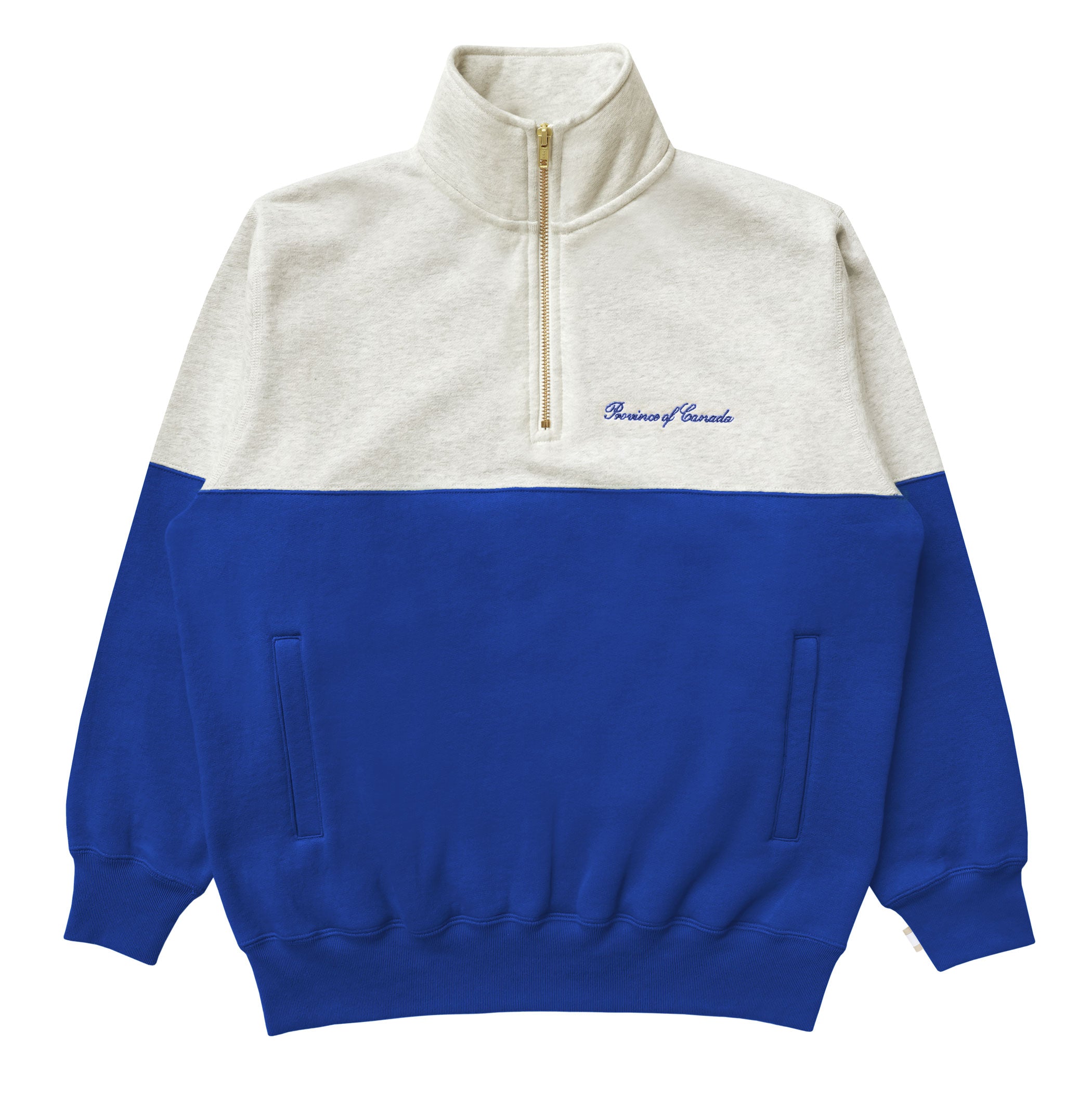 Made in Canada Club Fleece Half Zip Royal - Unisex - Province of Canada