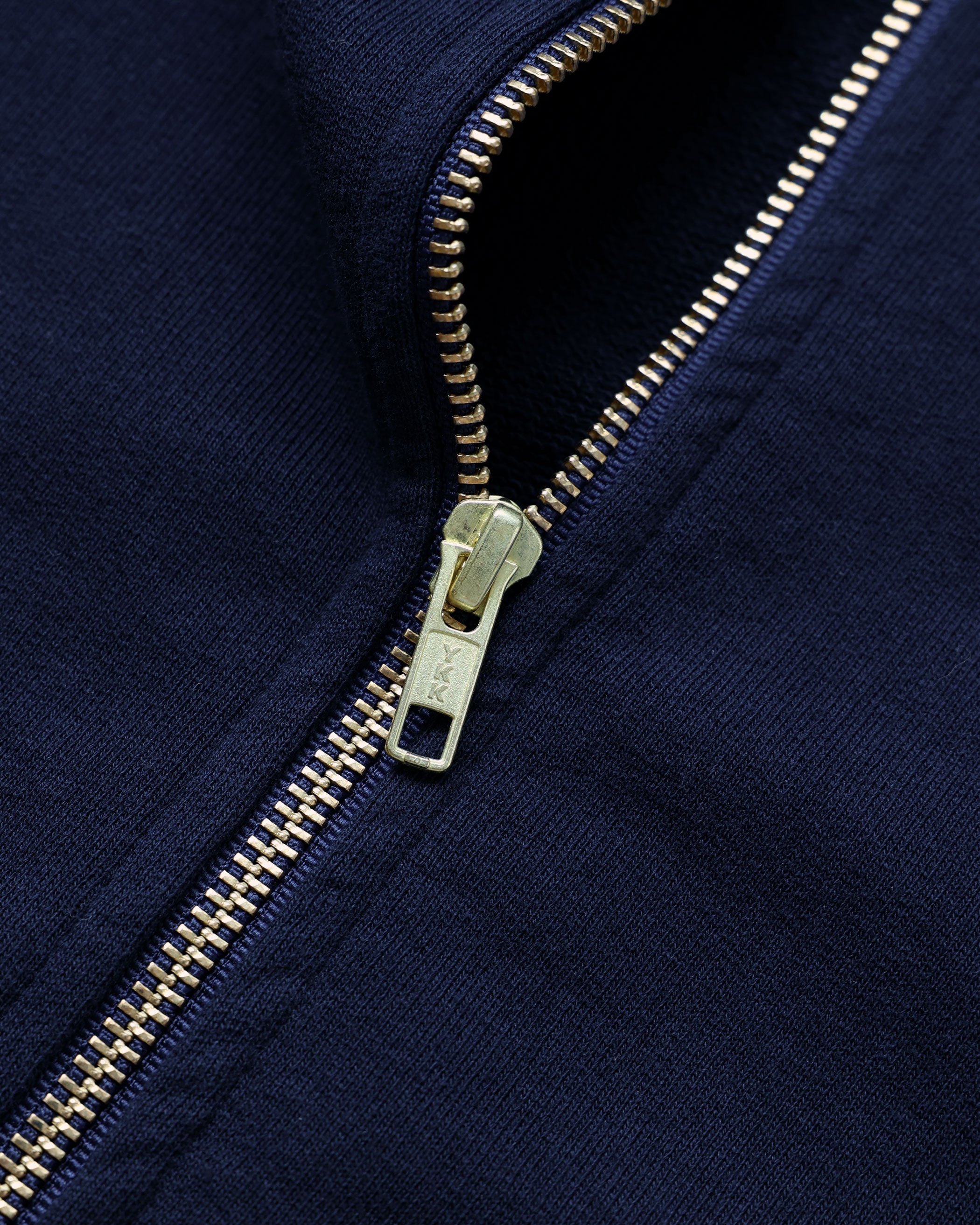 Made in Canada 100% Cotton French Terry Zip Hoodie Navy Blue - Unisex - Province of Canada