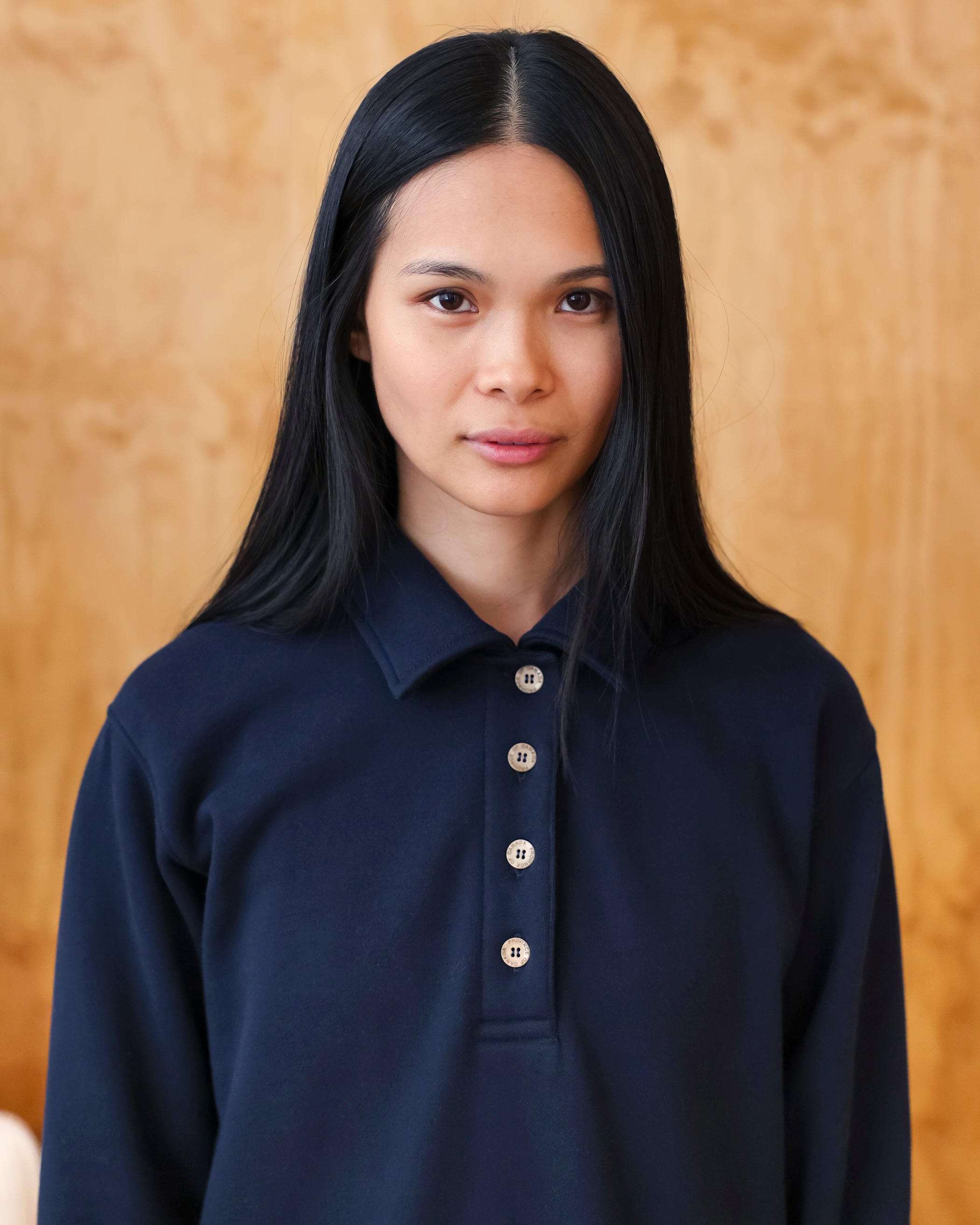 Made in Canada Fleece Sweater Dress Navy Blue - Province of Canada