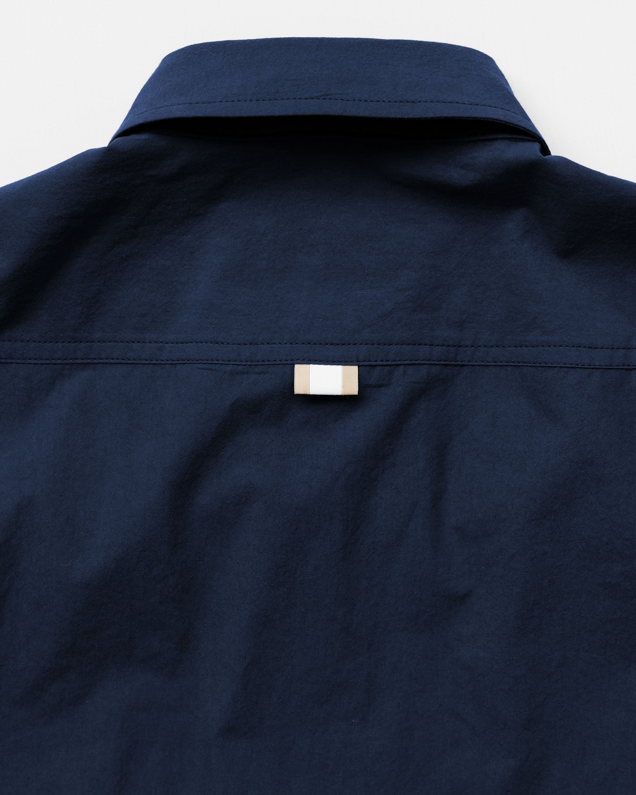 Made in Canada 100% Cotton Washed Poplin Shirt Navy Blue - Unisex - Province of Canada