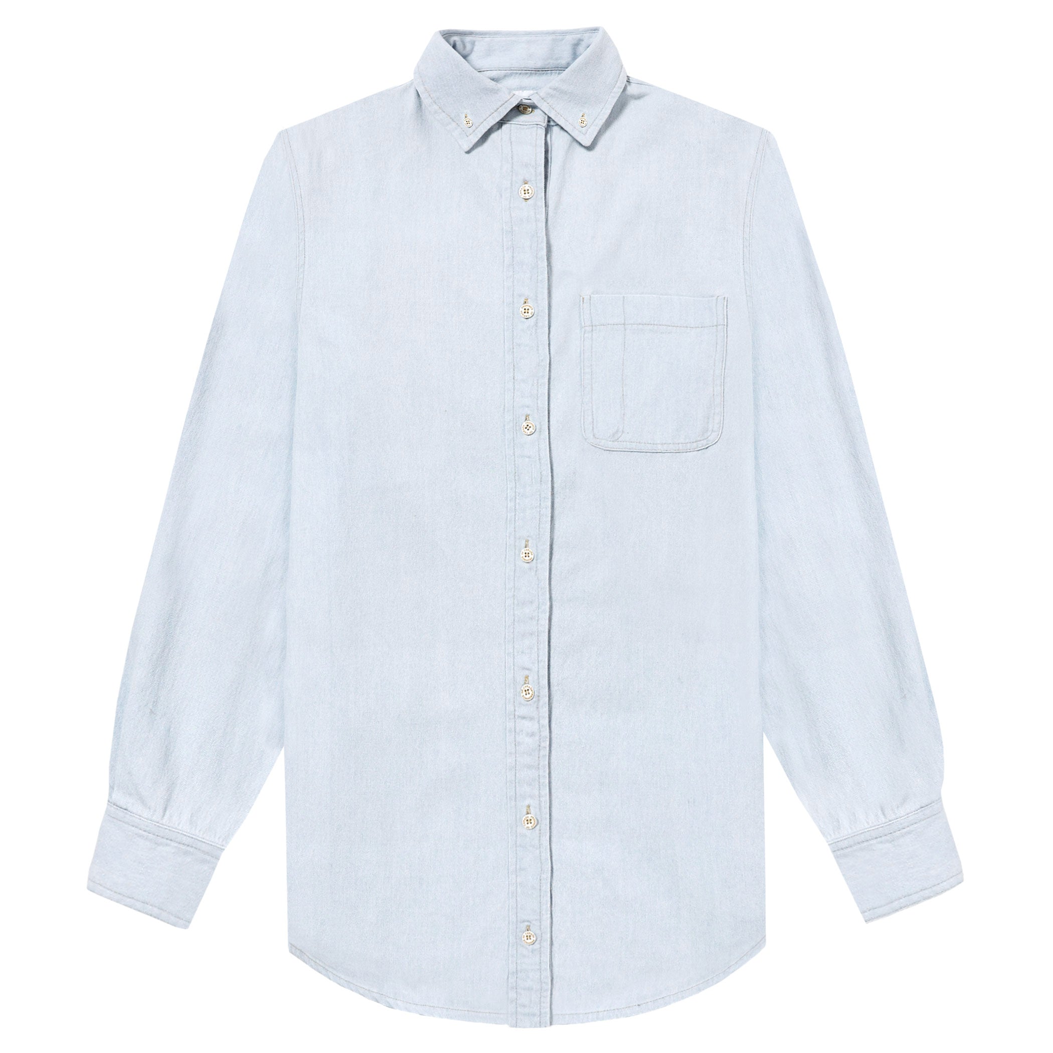 Made in Canada 100% Cotton Light Wash Denim Shirt Unisex - Province of Canada