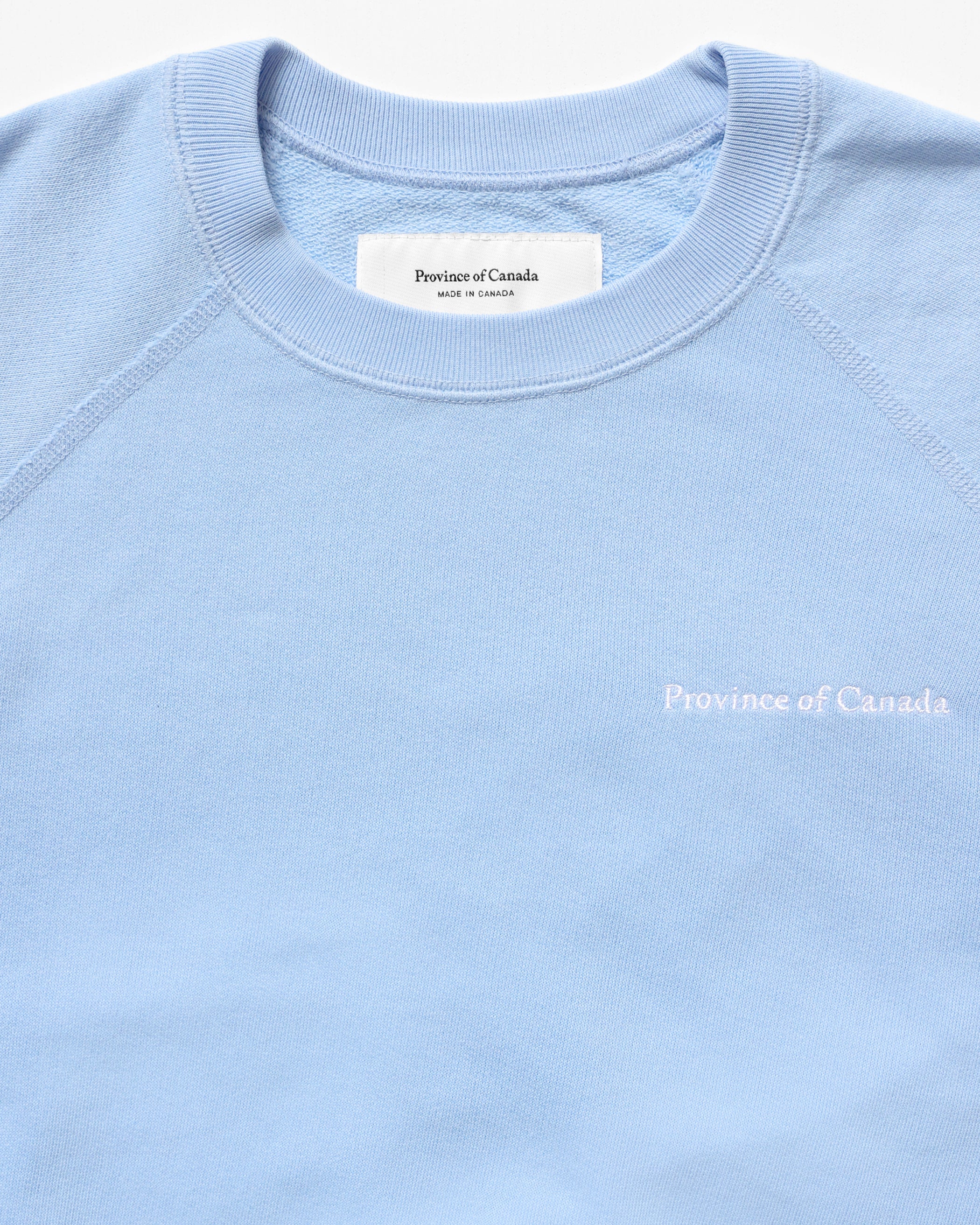 Made in Canada French Terry Sweatshirt Sky Blue 100% Cotton - Unisex - Province of Canada