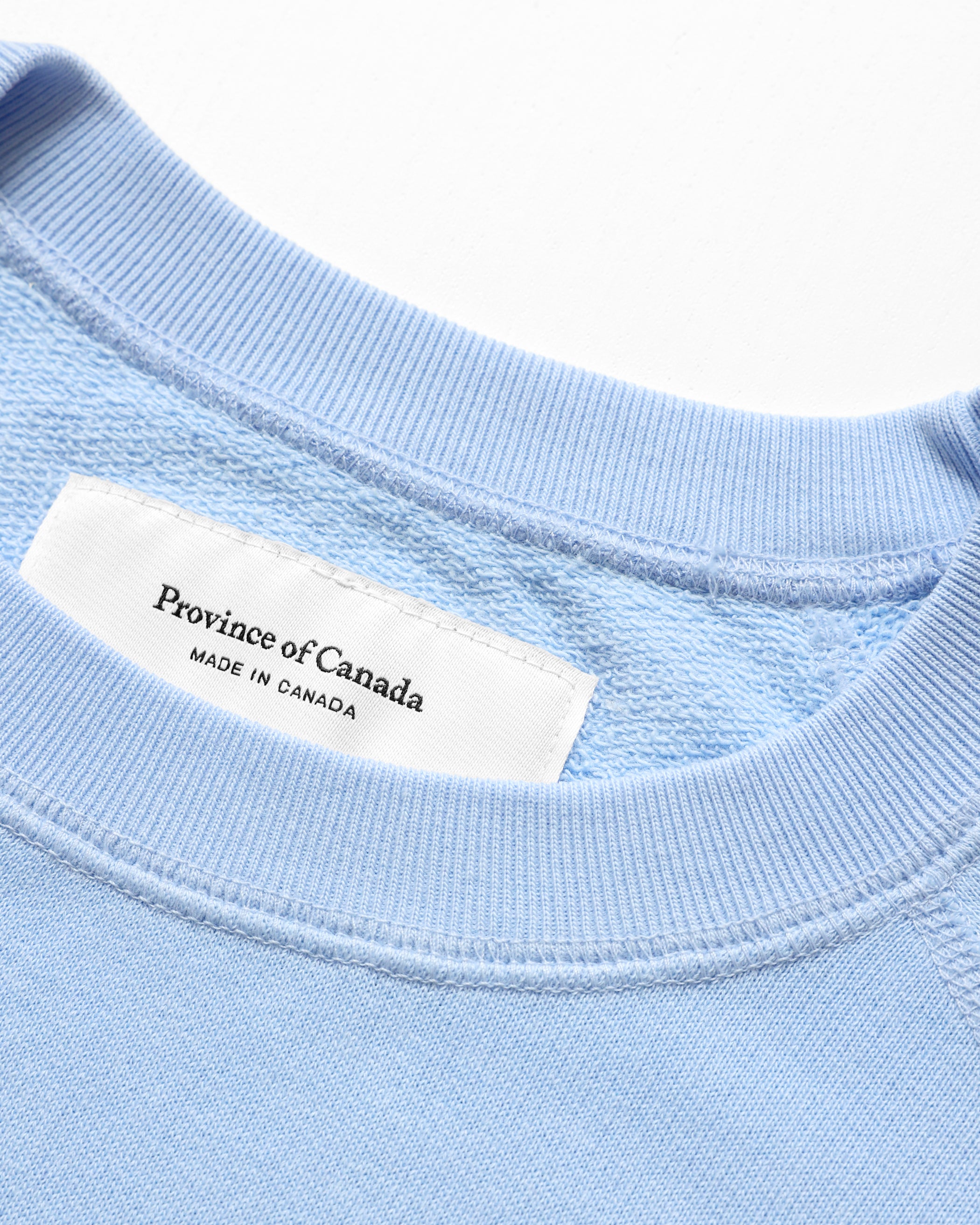 Made in Canada French Terry Sweatshirt Sky Blue 100% Cotton - Unisex - Province of Canada