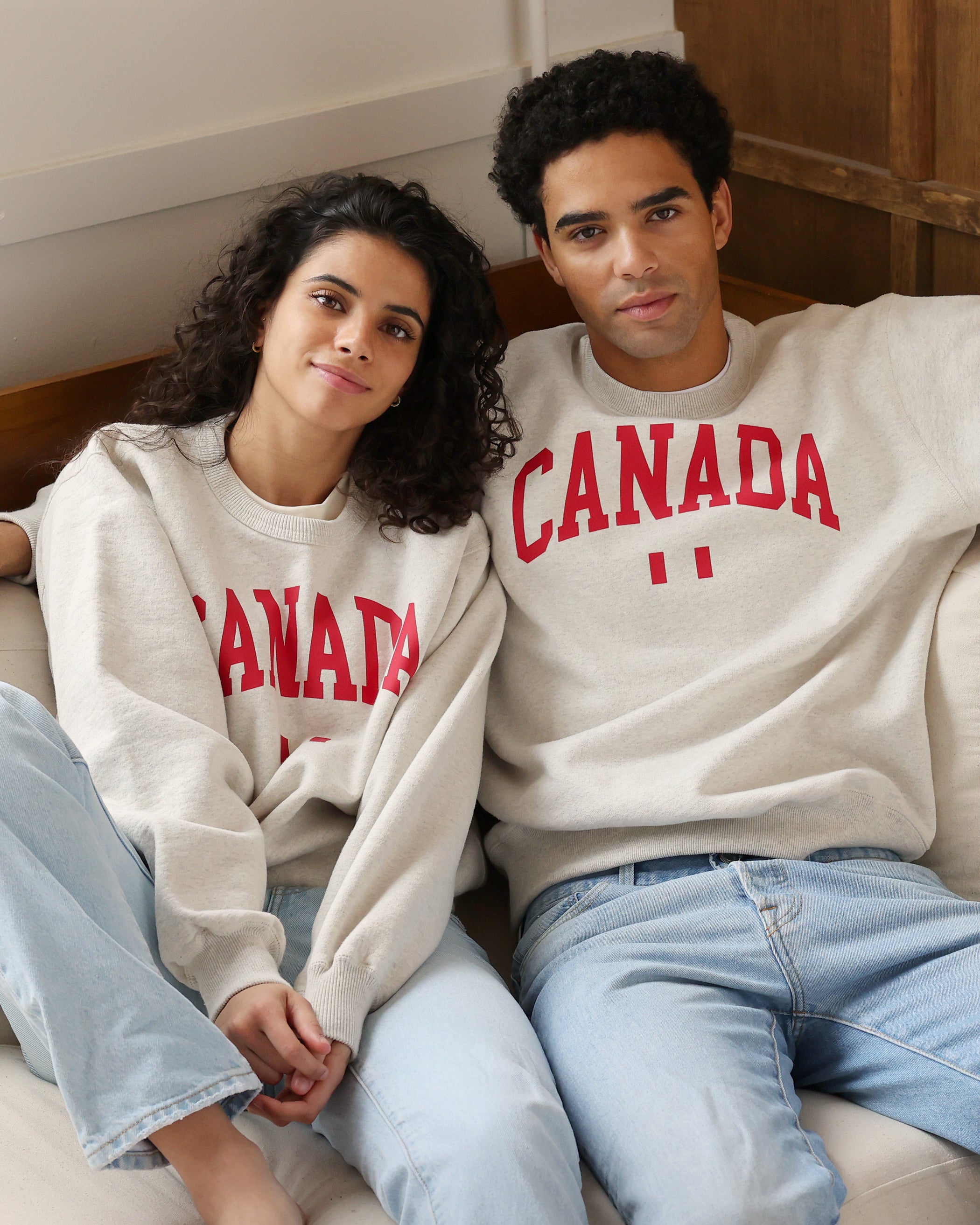 Canada Fleece Sweatshirt Eggshell - Made in Canada - Province of Canada