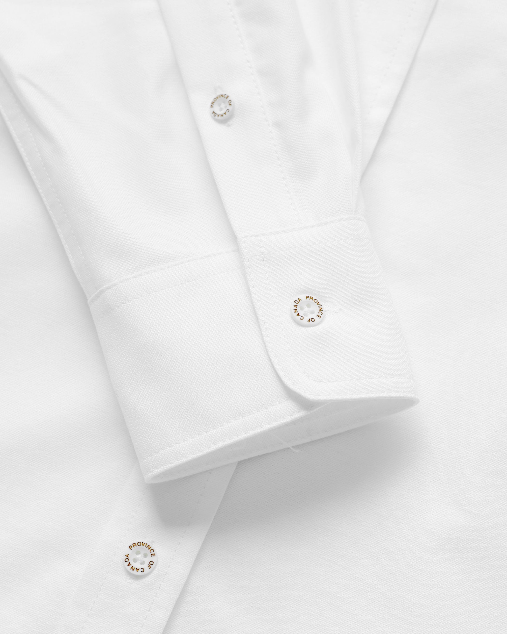 Made in Canada 100% Cotton Oxford Button Down Shirt White - Unisex - Province of Canada