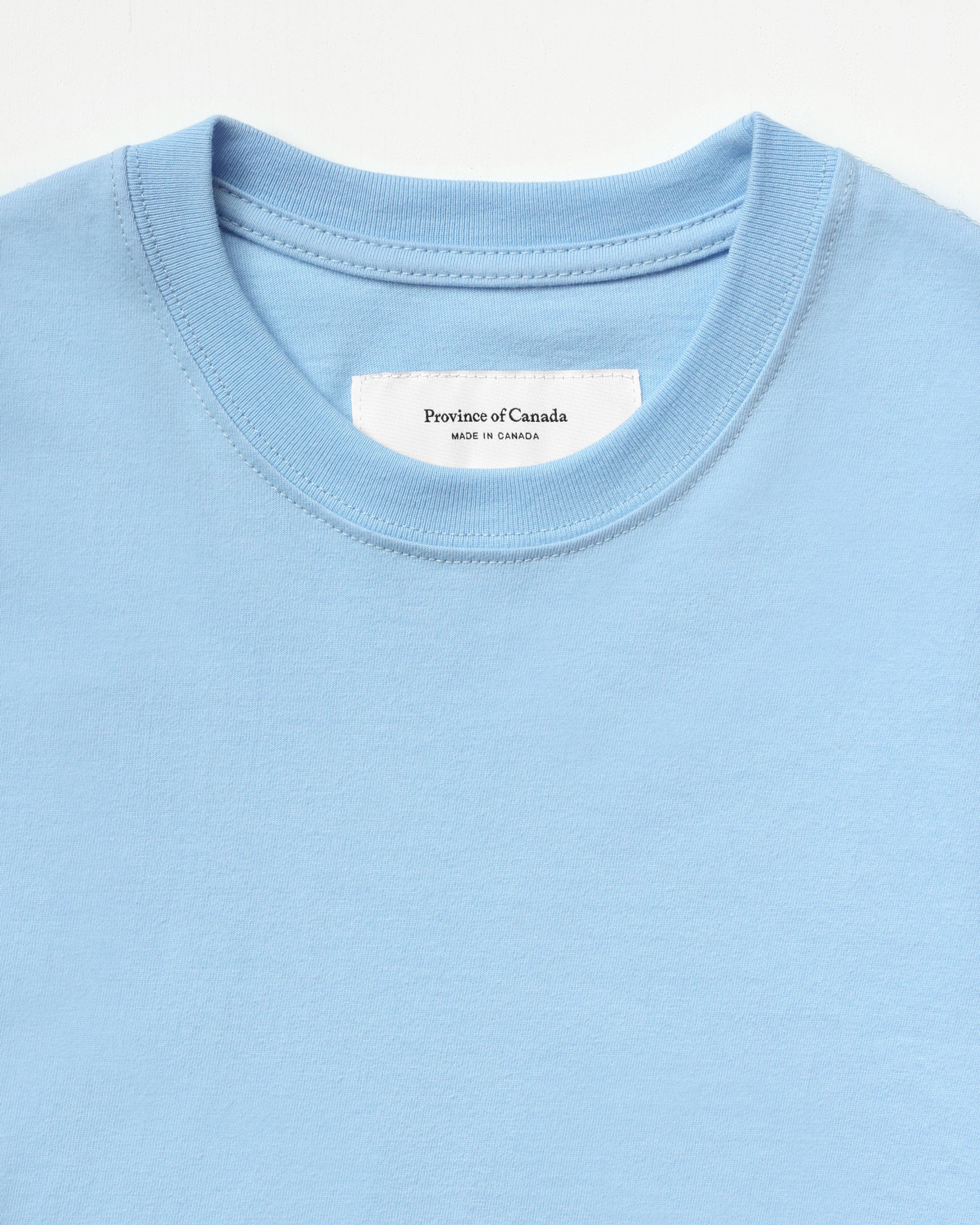 Made in Canada Pocket T-Shirt Dress Sky Blue Organic Cotton - Province of Canada