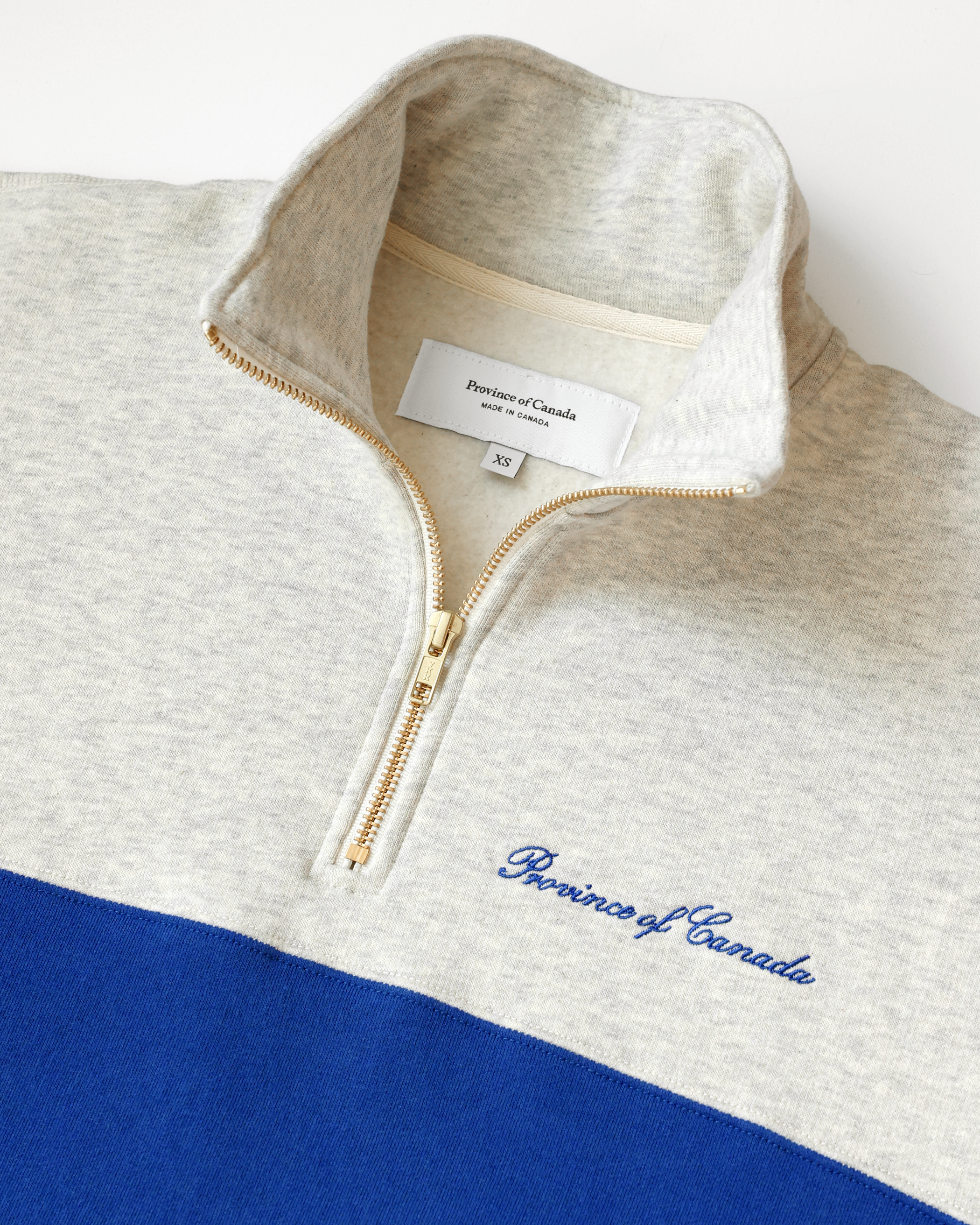 Made in Canada Club Fleece Half Zip Royal - Unisex - Province of Canada