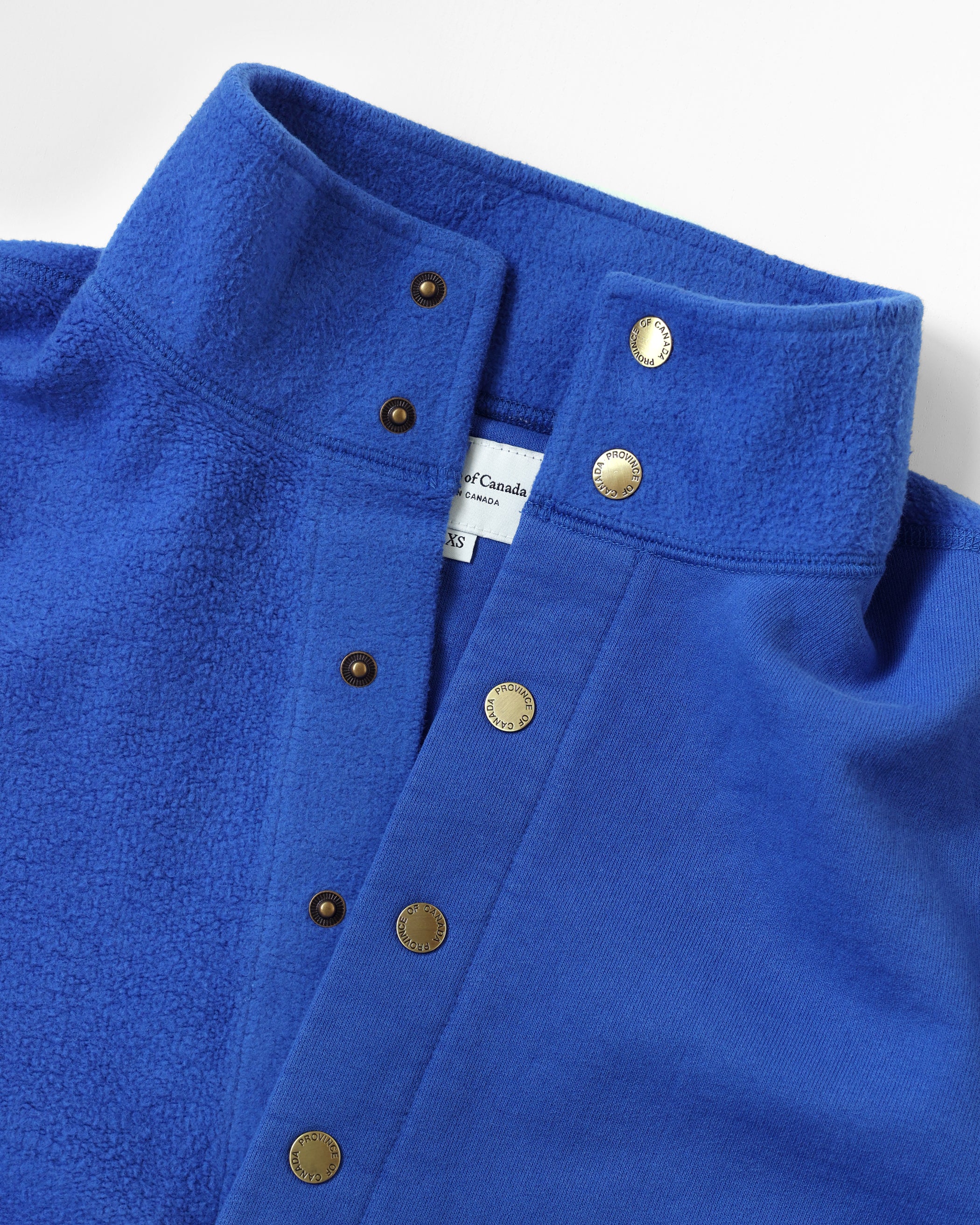Made in Canada 100% Cotton Reverse Fleece Pullover Royal - Unisex - Province of Canada