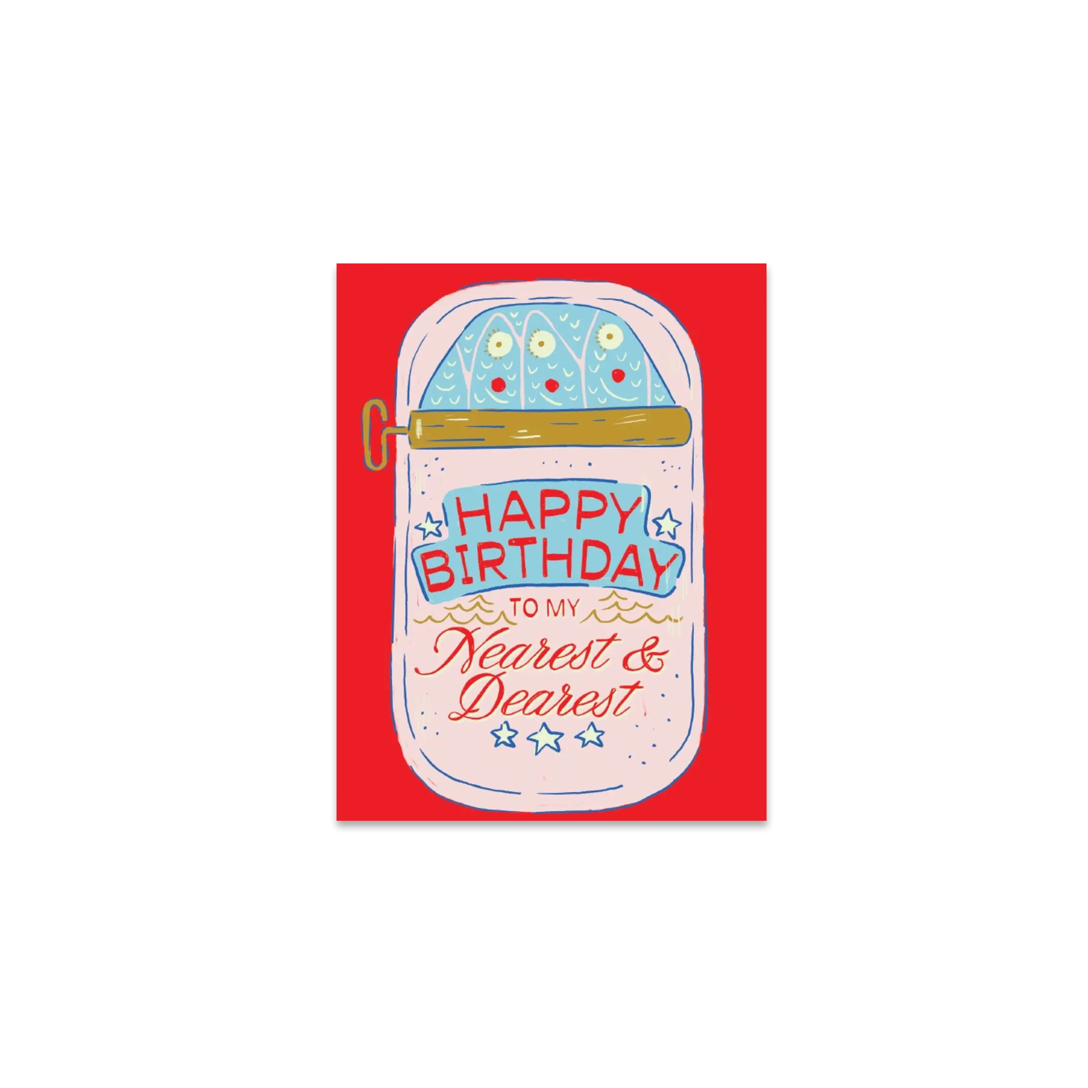 Sardine Birthday Greeting Card - Made in Canada