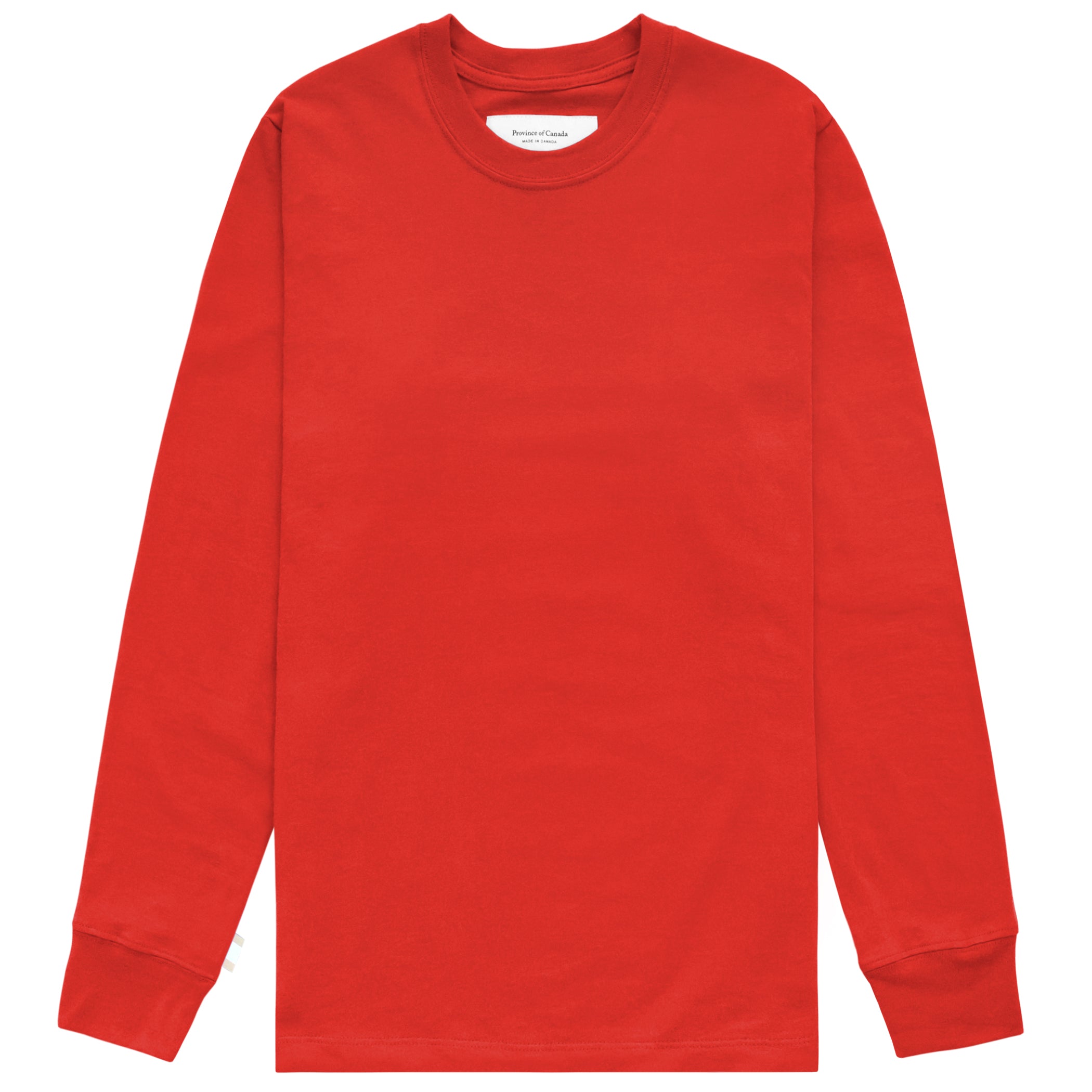 100% Cotton Made in Canada Monday Long Sleeve Tee Tart - Province of Canada