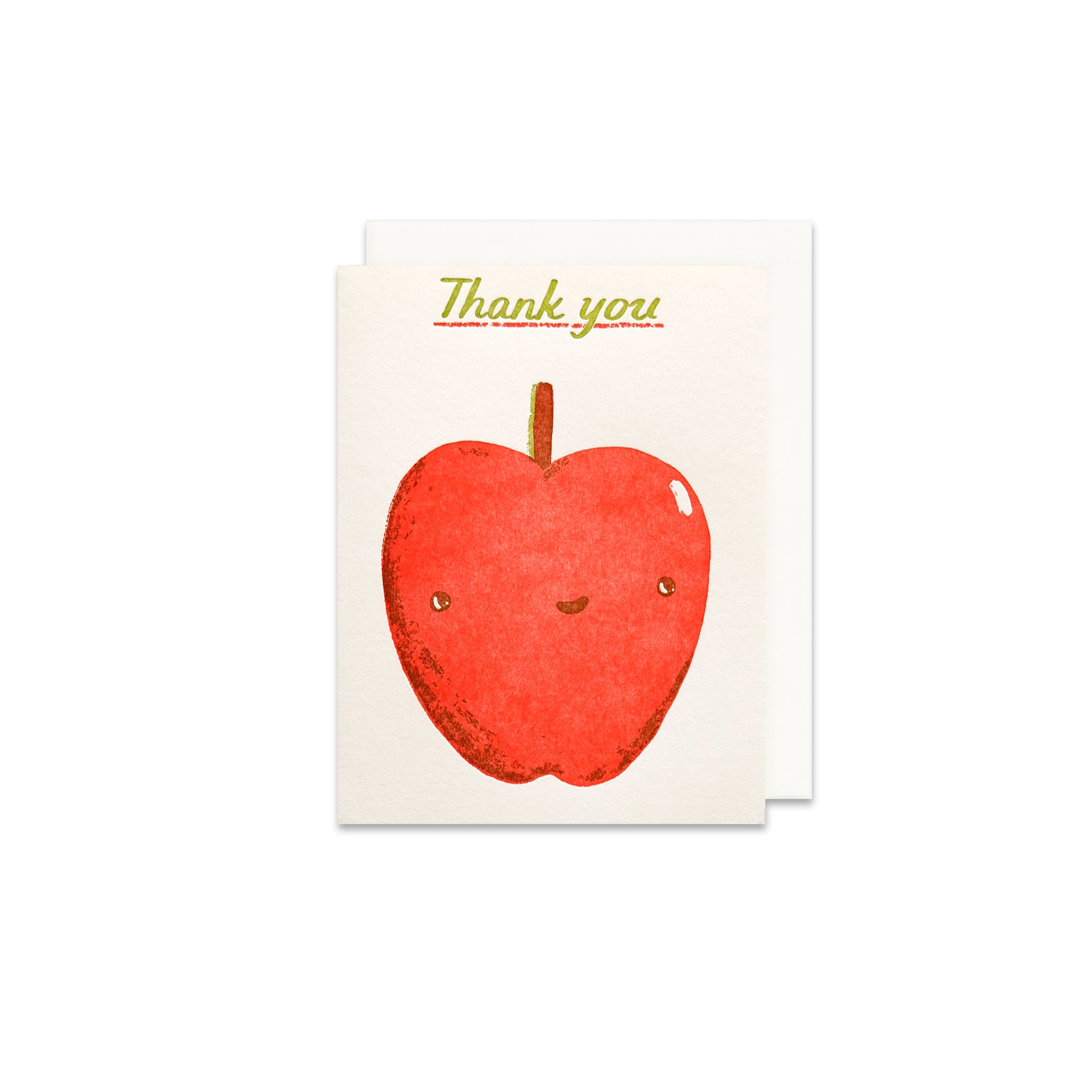 Thank you Apple Teacher's Greeting Card - Made in Canada - Province of Canada