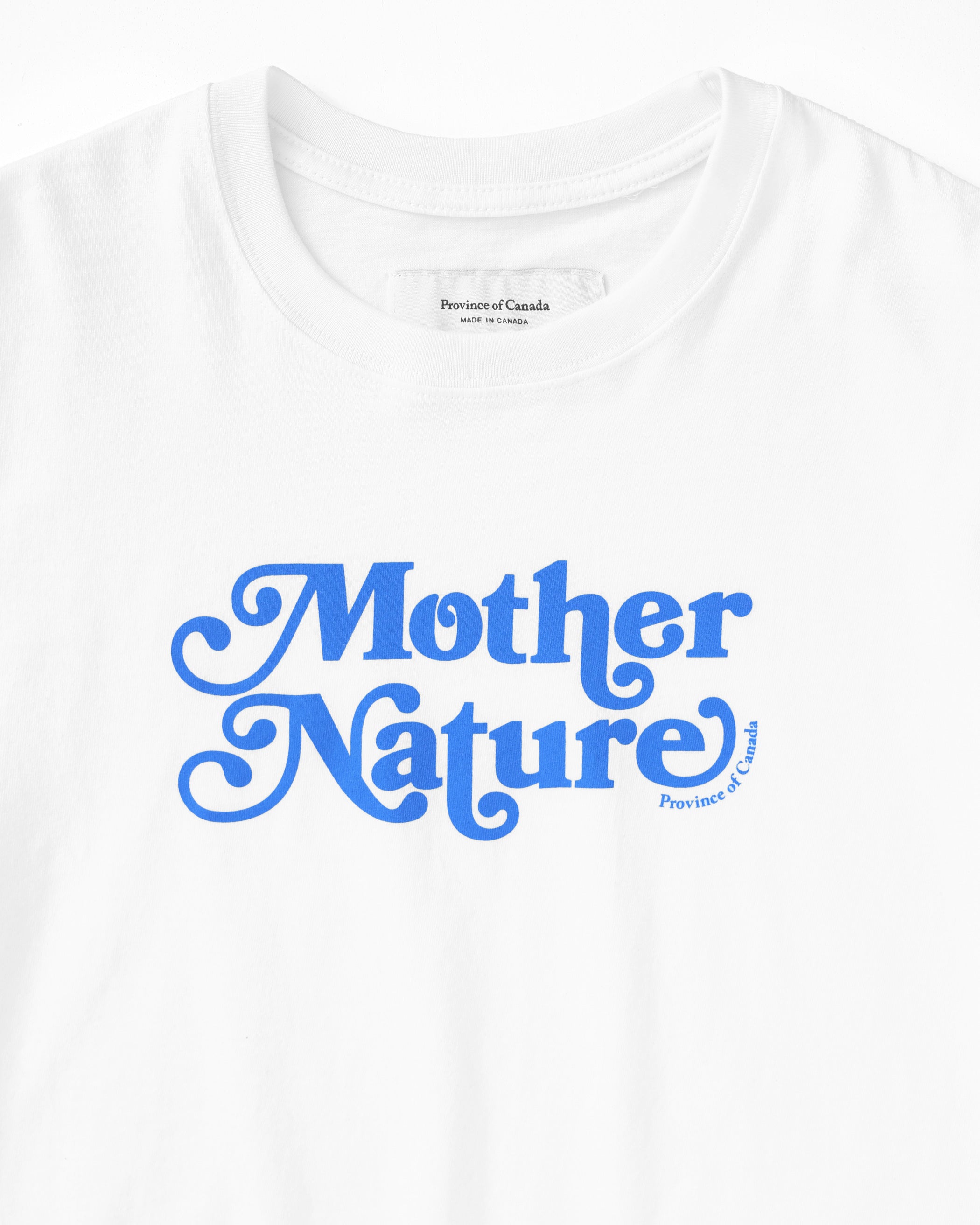 Made in Canada 100% Cotton Mother Nature Tee White - Unisex - Province of Canada