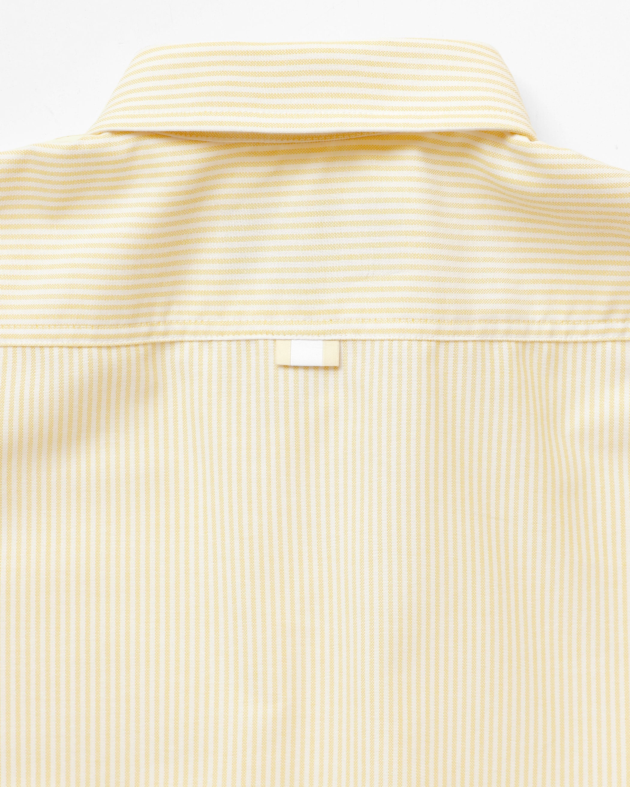 Made in Canada 100% Cotton Oxford Stripe Button Down Shirt Butter Yellow - Unisex - Province of Canada