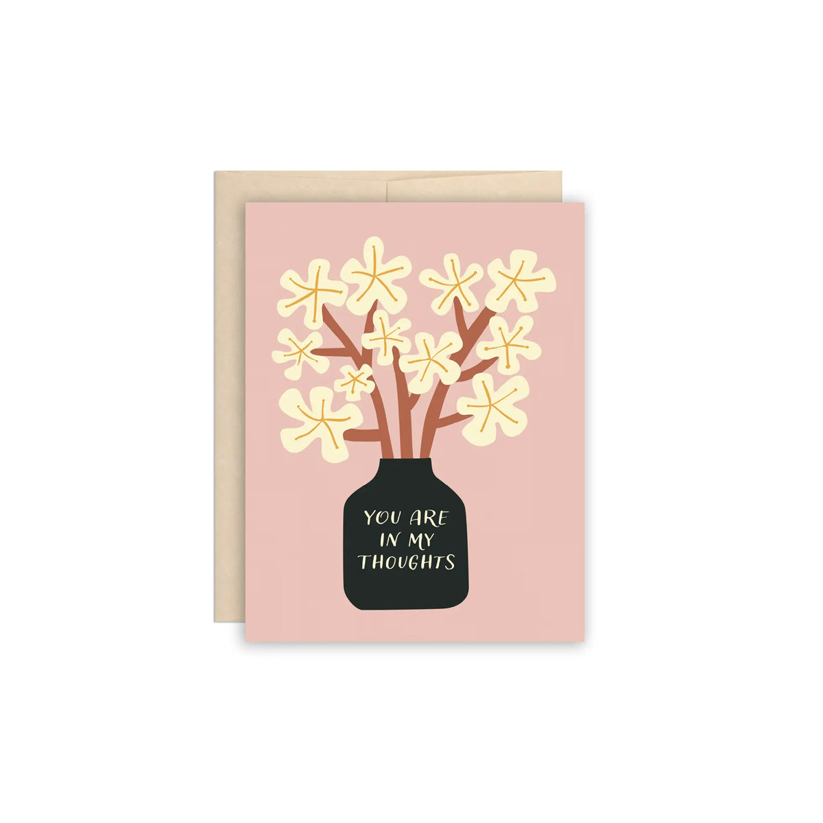 You Are in My Thoughts Flowers Greeting Card - Made in Canada - Province of Canada