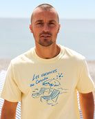 Made in Canada 100% Organic Cotton Les Vacances Tee Butter - Unisex - Province of Canada