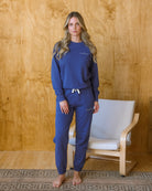 Made in Canada 100% Cotton Relaxed French Terry Sweatpant French Blue - Unisex - Province of Canada