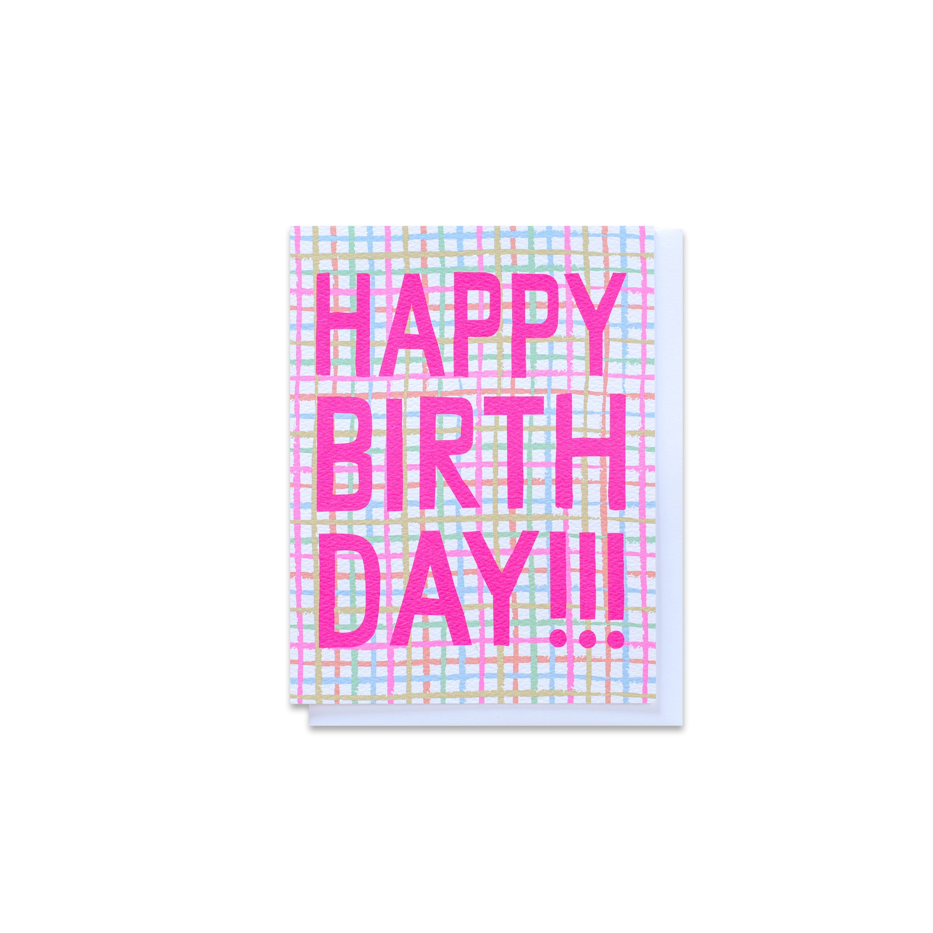 Plaid Birthday Greeting Card - Made in Canada - Province of Canada