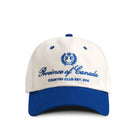 Made in Canada 100% Cotton Country Club Baseball Hat Natural Royal Blue - Province of Canada 