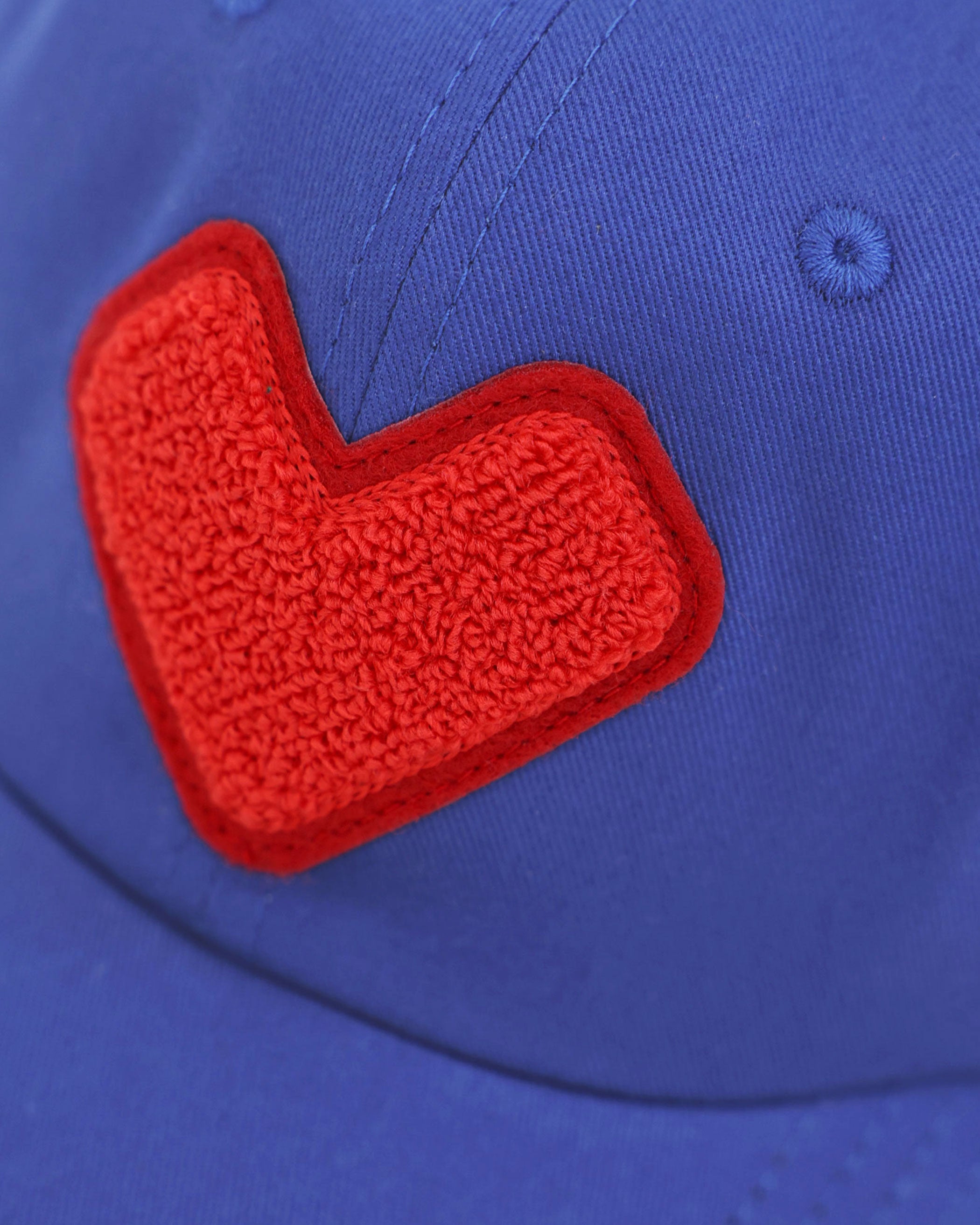 Made in Canada 100% Cotton Kids Heart Baseball Hat Blue - Province of Canada