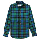 Made in Canada 100% Cotton Evergreen Red Plaid Flannel Shirt Blue Green - Unisex - Province of Canada
