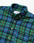Made in Canada 100% Cotton Evergreen Red Plaid Flannel Shirt Blue Green - Unisex - Province of Canada