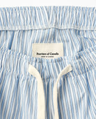 Made in Canada 100% Cotton Pyjama Pant Blue Stripe - Unisex - Province of Canada