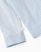 Made in Canada 100% Cotton Pyjama Shirt Blue Patchwork - Unisex - Province of Canada 