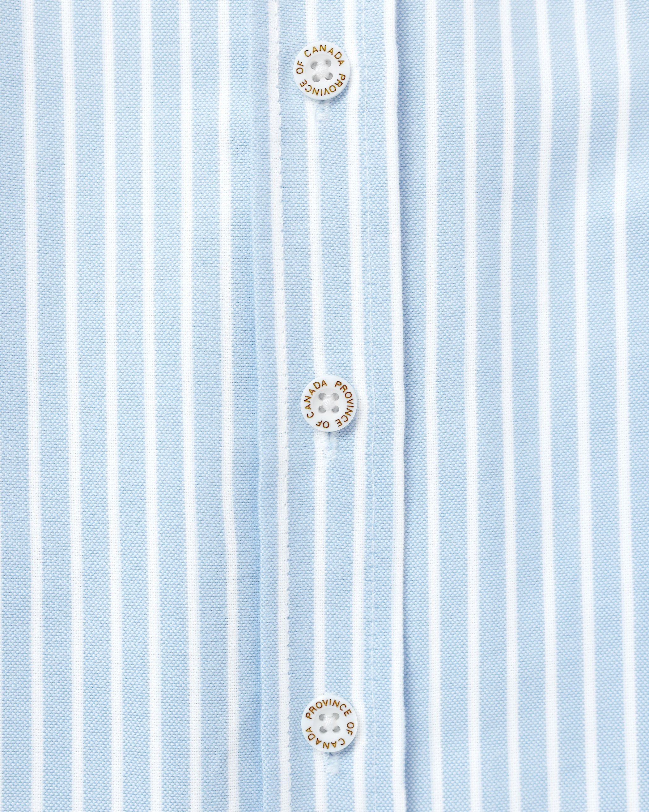 Made in Canada 100% Cotton Oxford Wide Stripe Dress Blue - Province of Canada