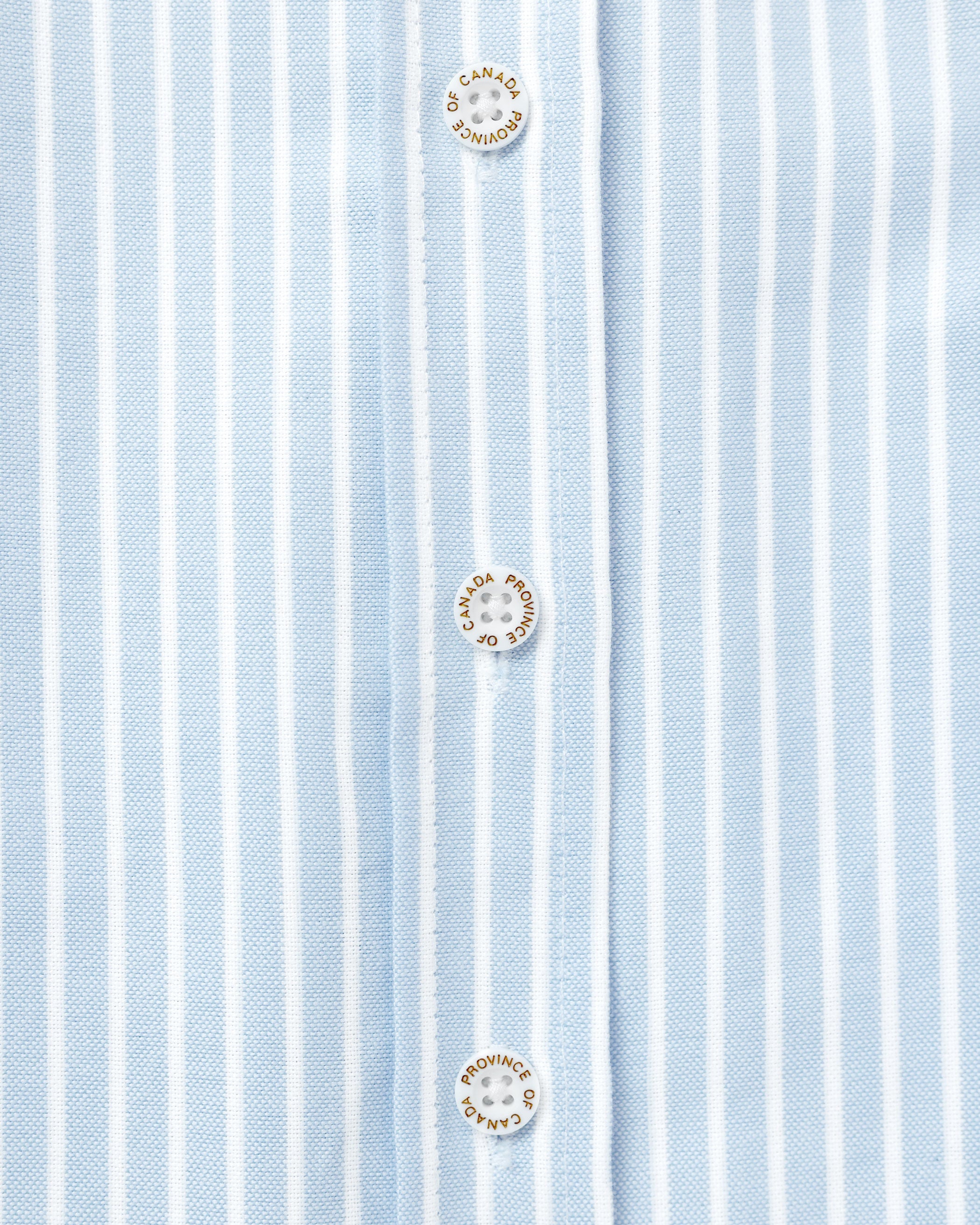 Made in Canada 100% Cotton Boxy Oxford Wide Stripe Shirt Blue - Womens - Province of Canada 