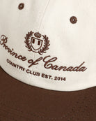 Made in Canada 100% Cotton Country Club Baseball Hat Natural Brown - Province of Canada
