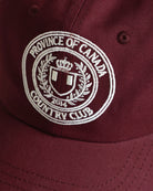 Made in Canada 100% Cotton Country Club Baseball Hat Burgundy - Province of Canada