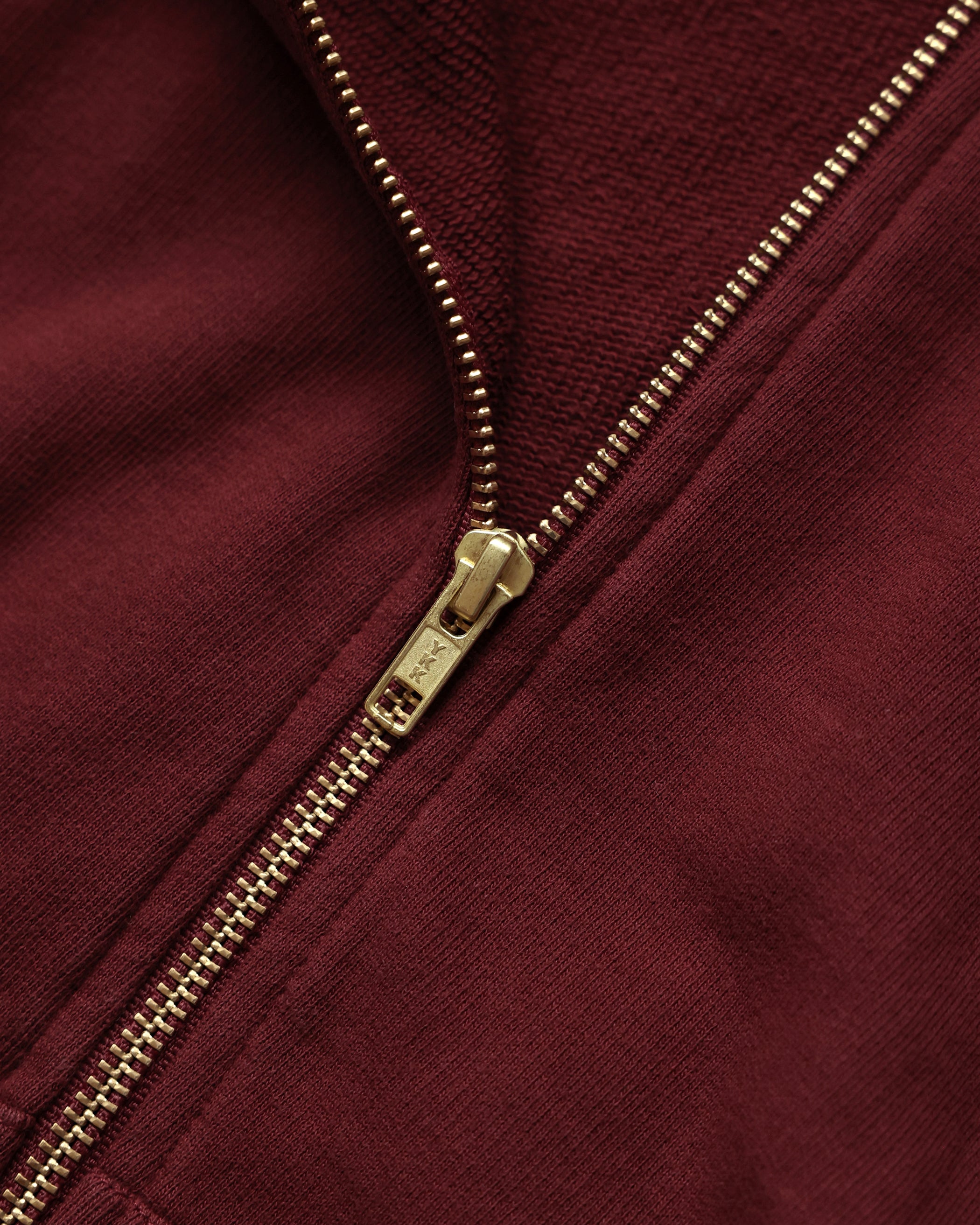 Made in Canada 100% Cotton French Terry Zip Hoodie Burgundy - Unisex - Province of Canada 