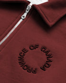 Made in Canada Half Zip Fleece Sweatshirt Red Unisex - Province of Canada