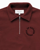 Made in Canada Half Zip Fleece Sweatshirt Red Unisex - Province of Canada