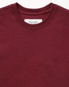 Made in Canada 100% Organic Cotton Long Sleeve Crop Top Burgundy - Province of Canada